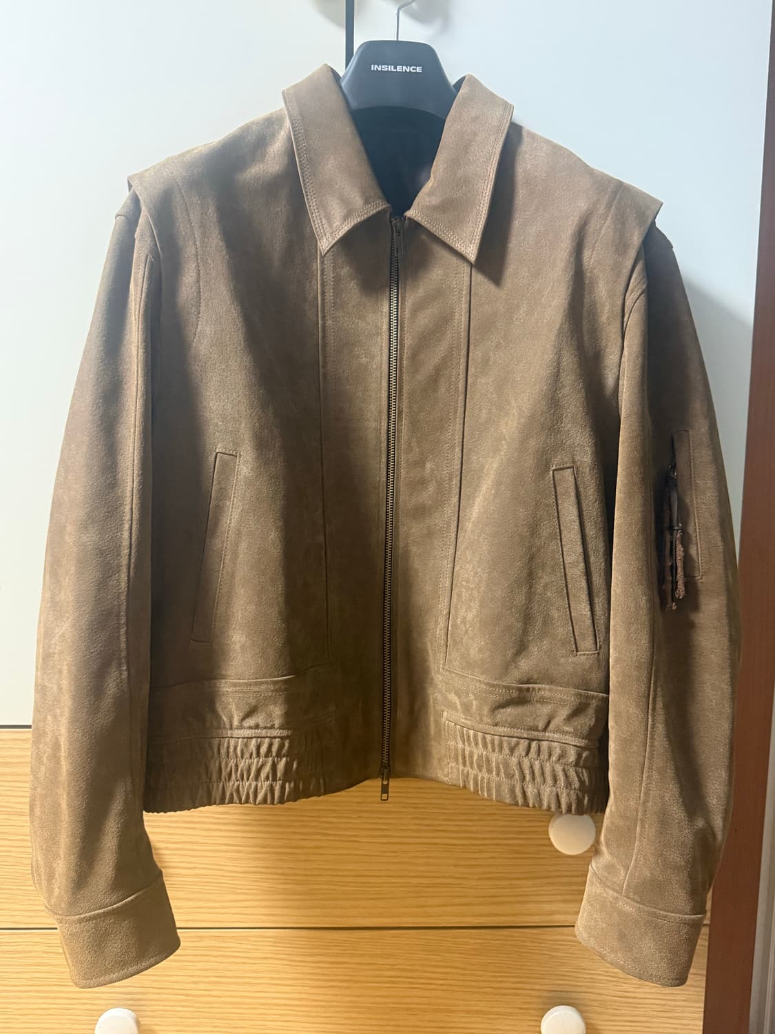 엘무드 토바코 스웨이드 블루종 자켓 48 상품이미지2