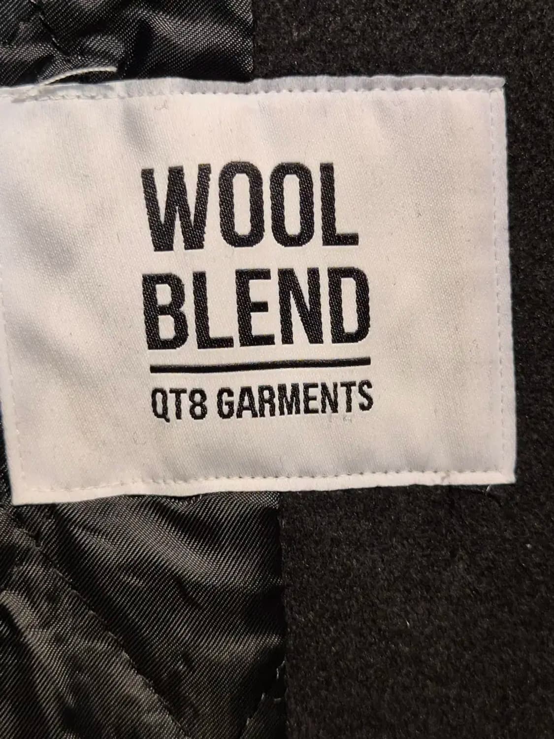 [M] QT8 큐티에잇 더플코트 블랙 / 떡볶이코트 상품이미지5