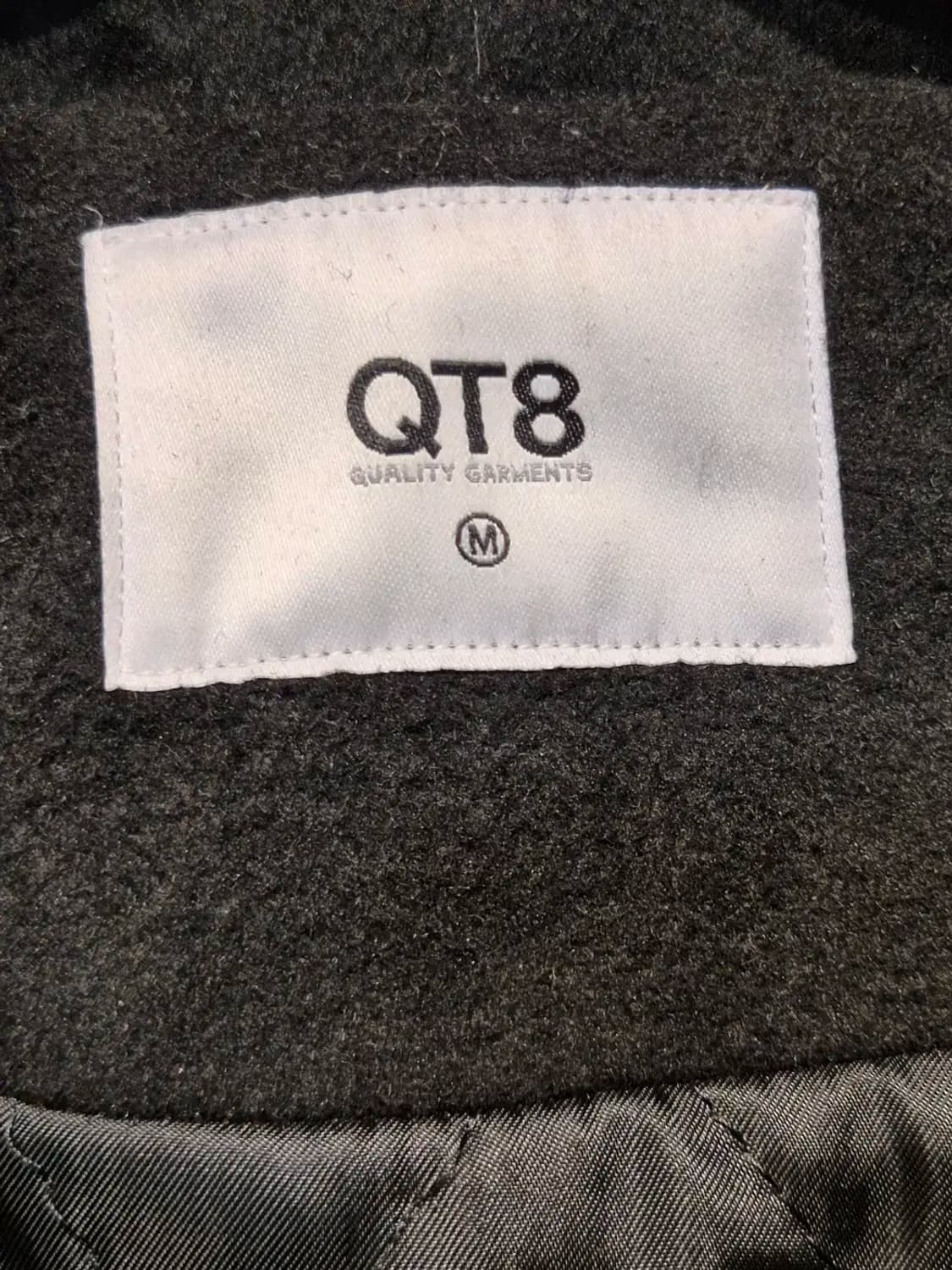 [M] QT8 큐티에잇 더플코트 블랙 / 떡볶이코트 상품이미지6