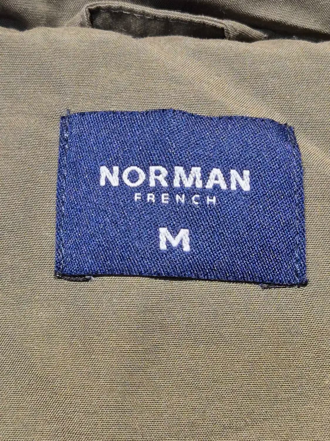 [M] NORMAN 노만프렌치 노르딕 덕다운 패딩조끼 카키 상품이미지5