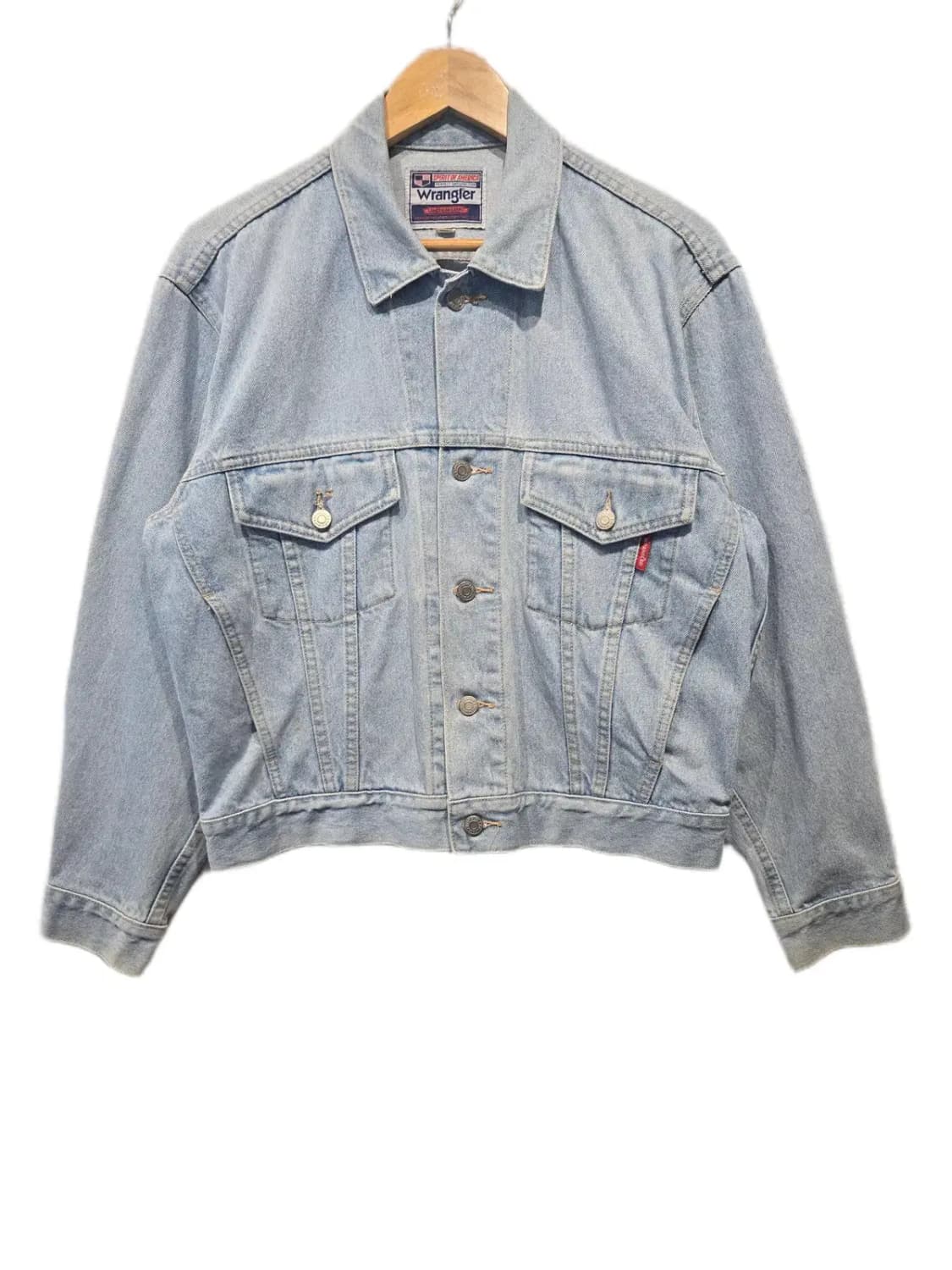 [M] 랭글러 90s 오버핏 숏 데님자켓 상품이미지1