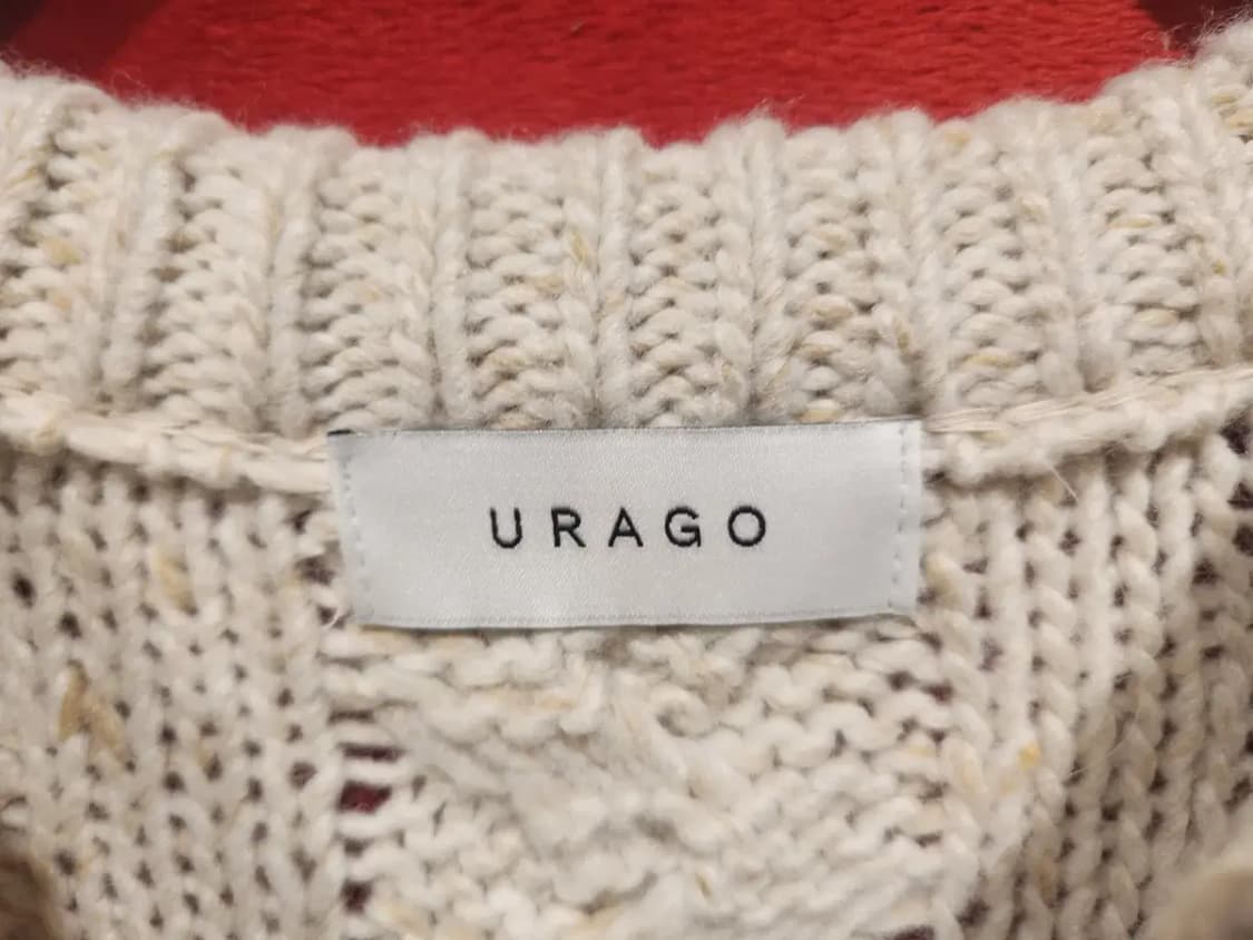 [여성FREE] 유라고 울 케이블니트 아이보리 상품이미지5