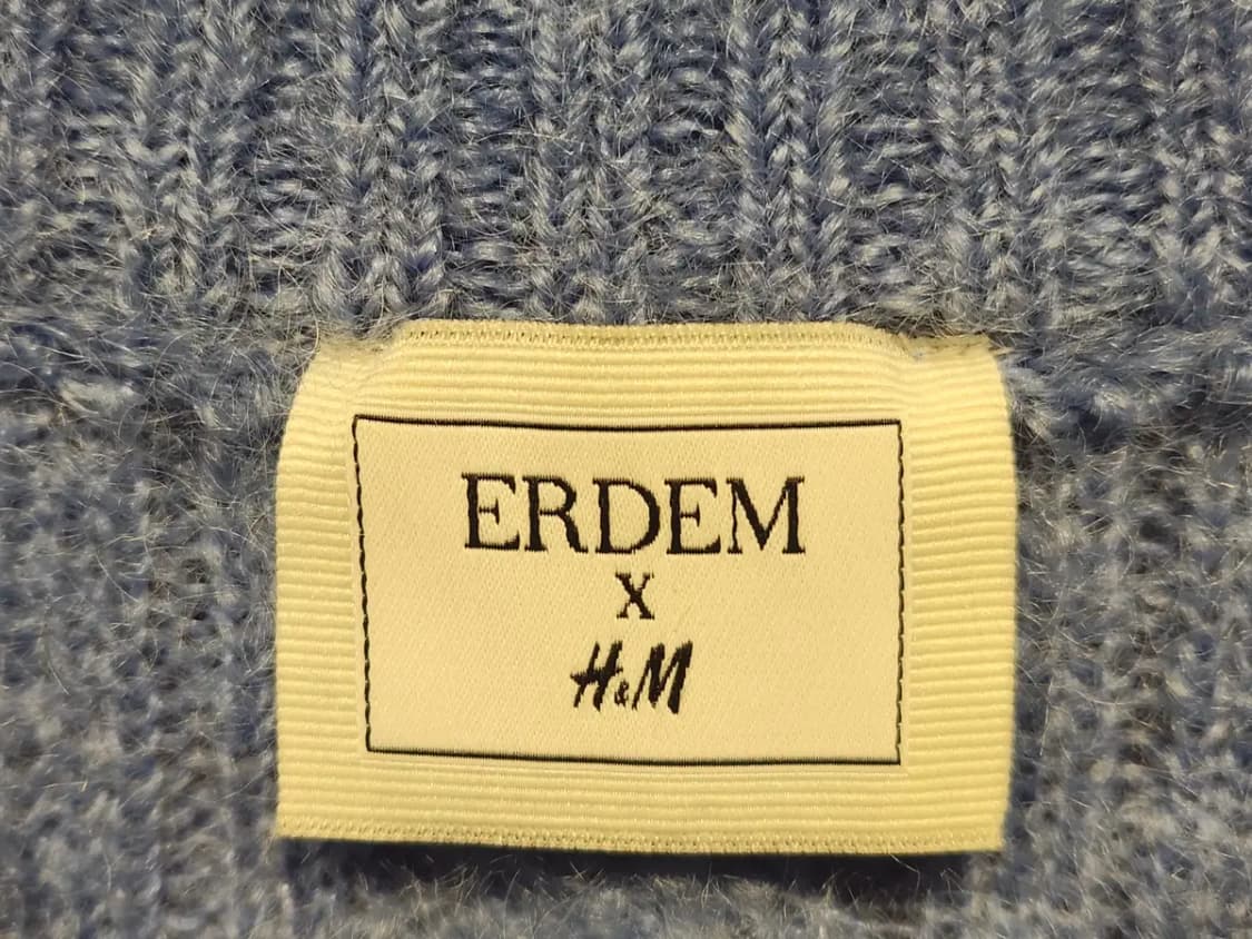 [여성~55] 에르뎀 X HM 모헤어 크롭니트 스카이블루 상품이미지5