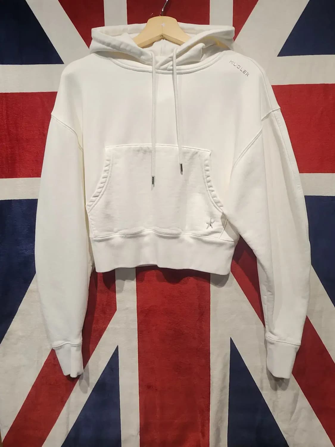 [여성~55] 뮈글러 X HM 크롭후드 아이보리 상품이미지1