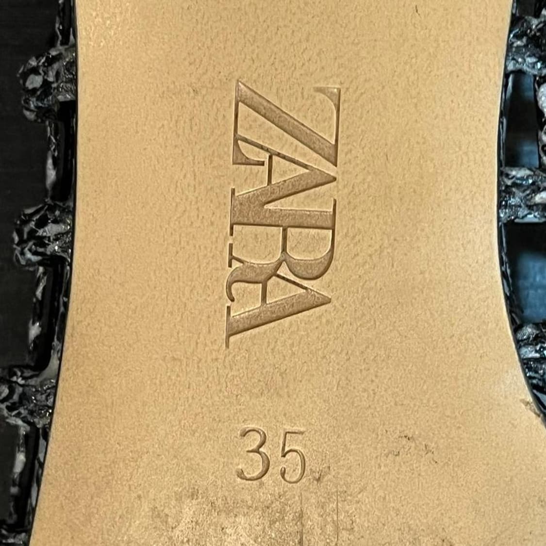 [230mm] ZARA 자라 가죽 슬링백 구두 (굽 1 상품이미지8