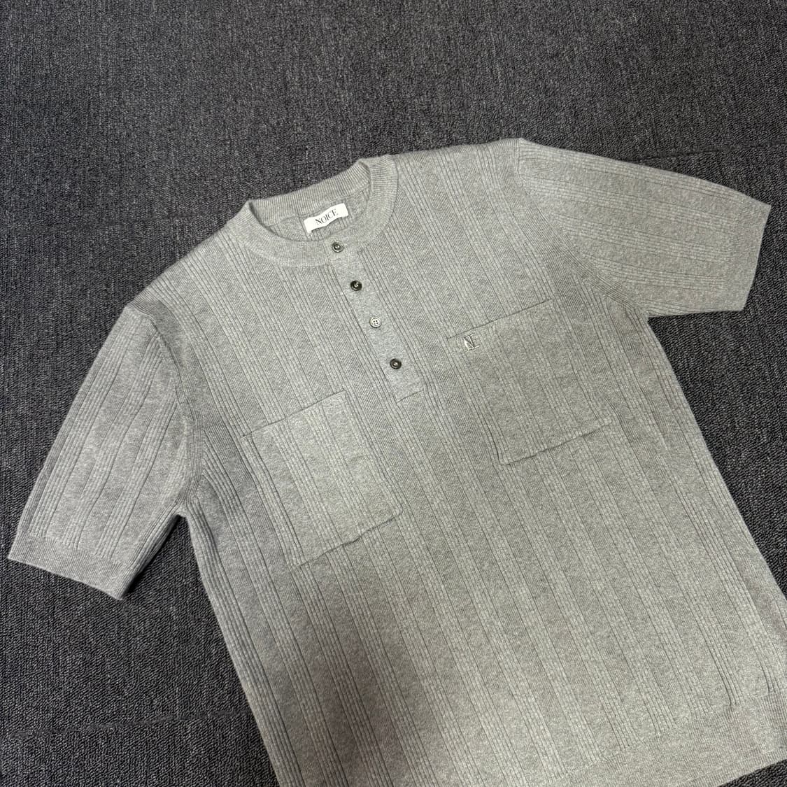 NOICE 노이스 더블포켓 니트 반팔 상품이미지2