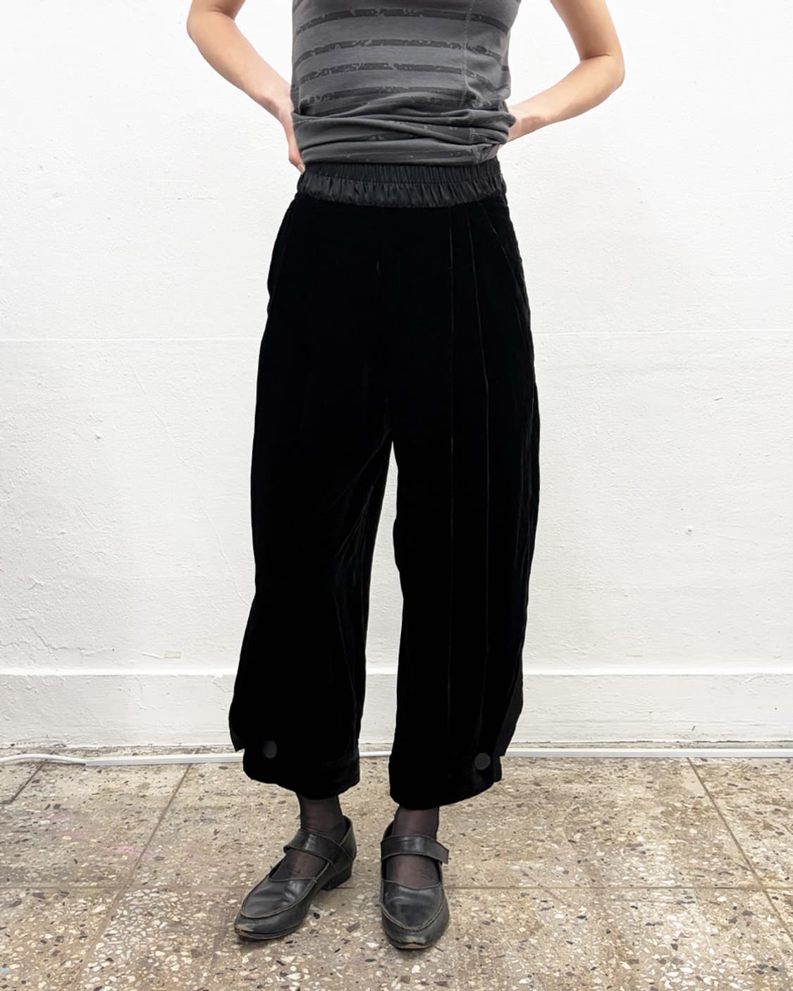 엠포리오 아르마니 벨루어 팬츠 상품이미지1