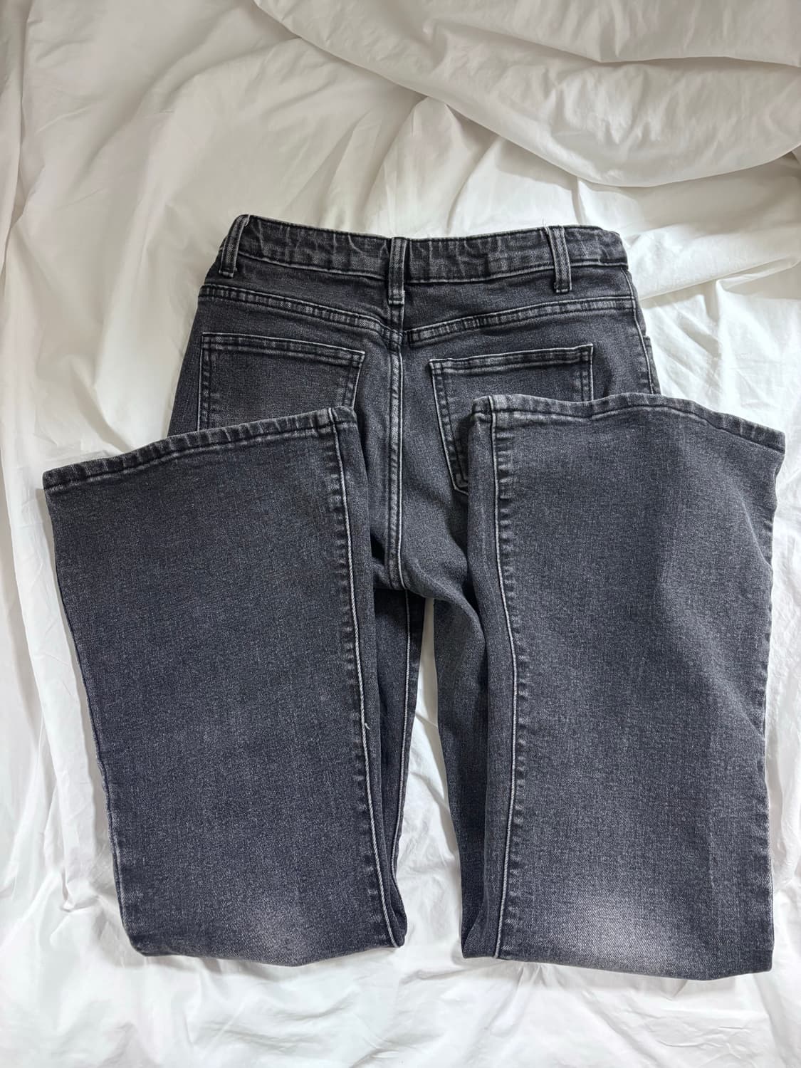 부츠컷 바지 흑청 상품이미지3