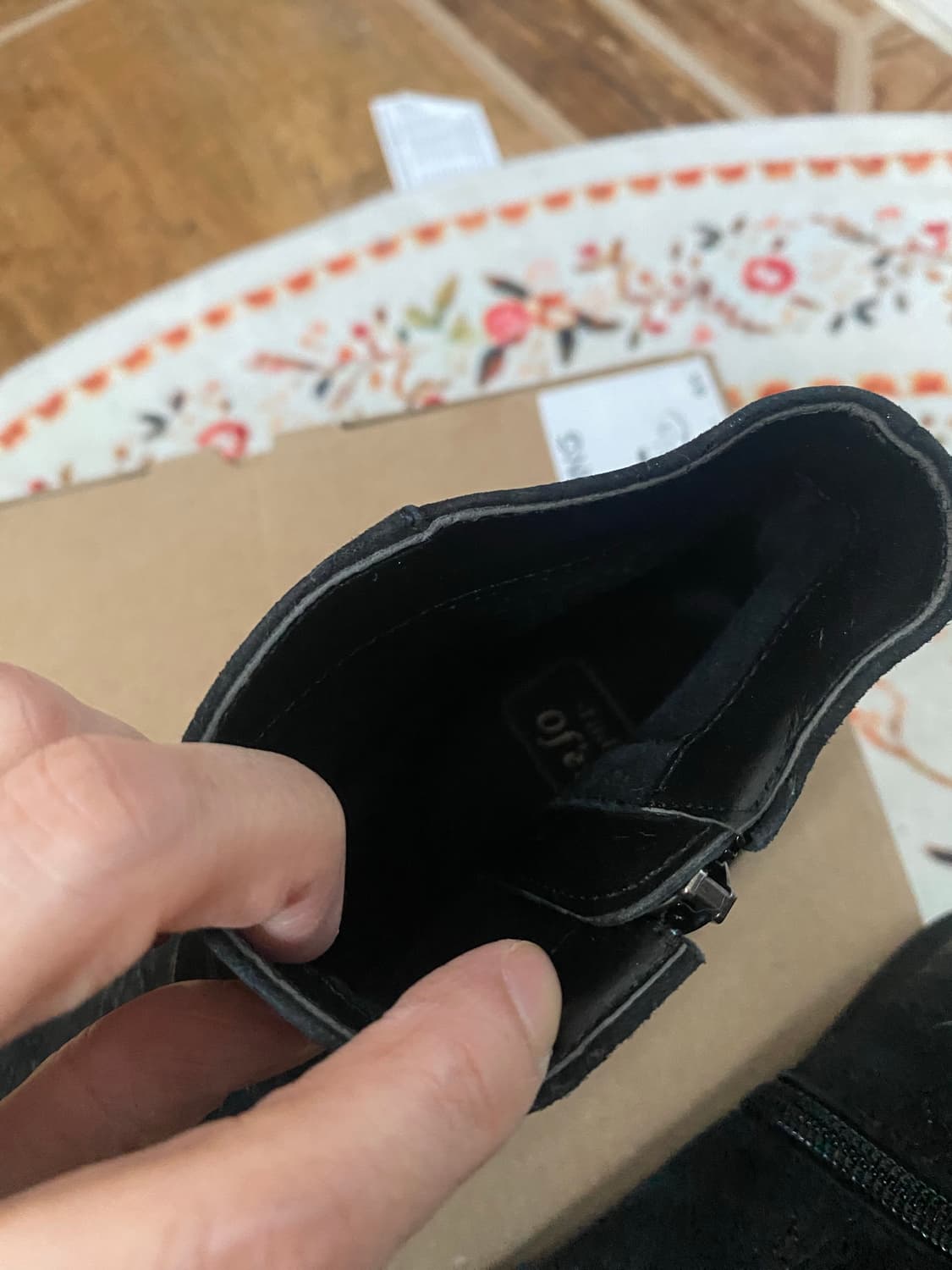 ANGO 블랙 앵클 부츠 240mm 상품이미지6