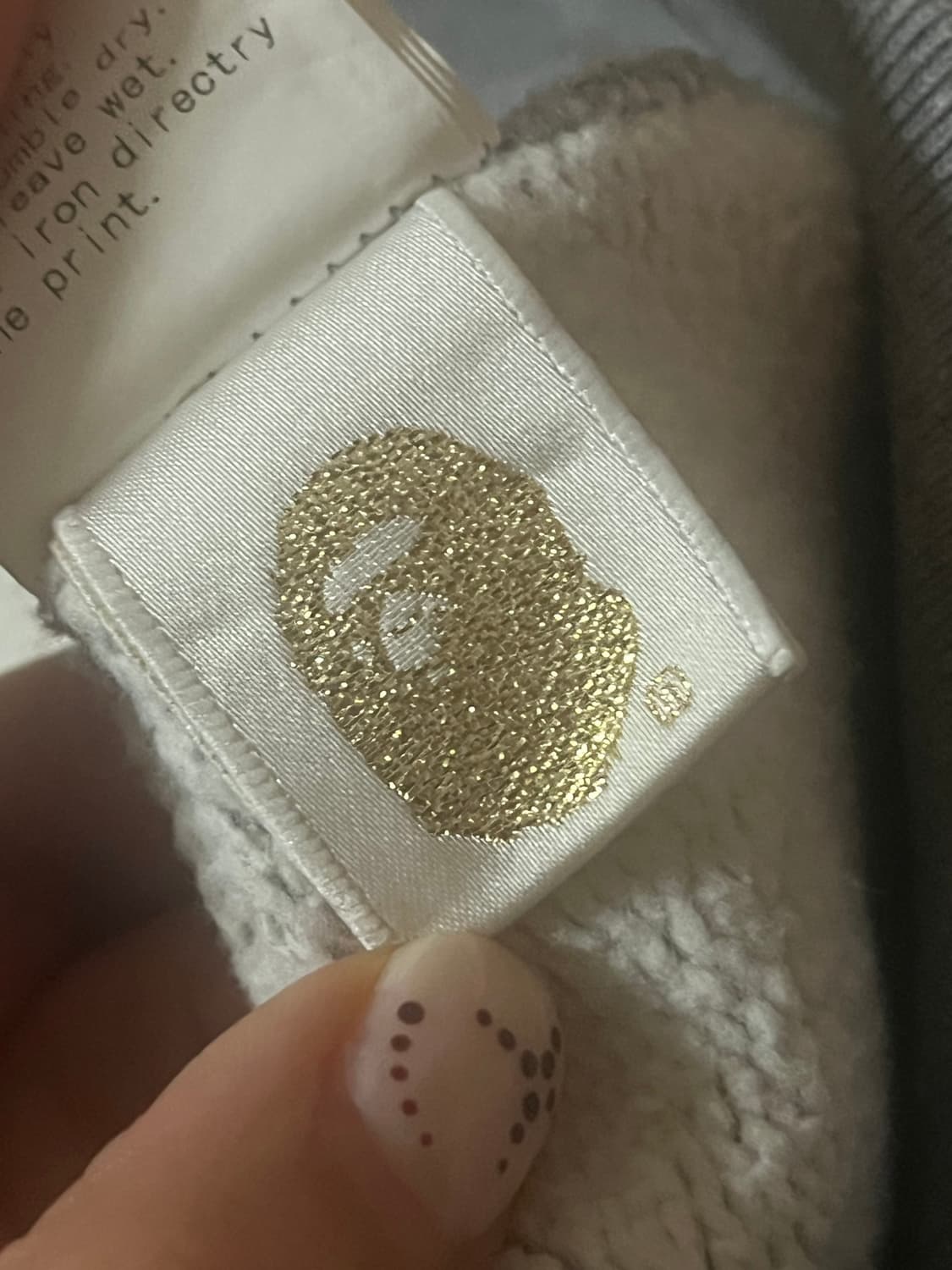 베이프 컬리지 빅로고 후드집업 상품이미지6