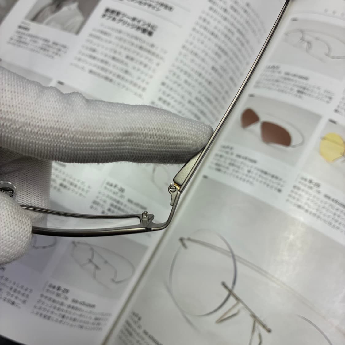 l.a. EYEWORKS 엘에이 아이웍스 티타늄 실버 안경 상품이미지5