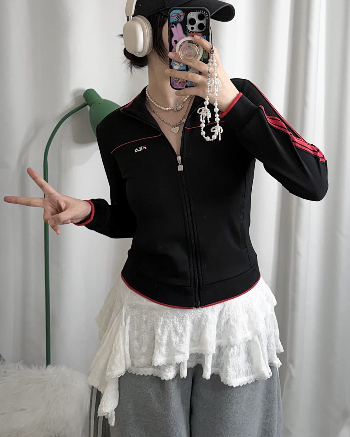 휠라 블랙 & 레드 져지 상품이미지3