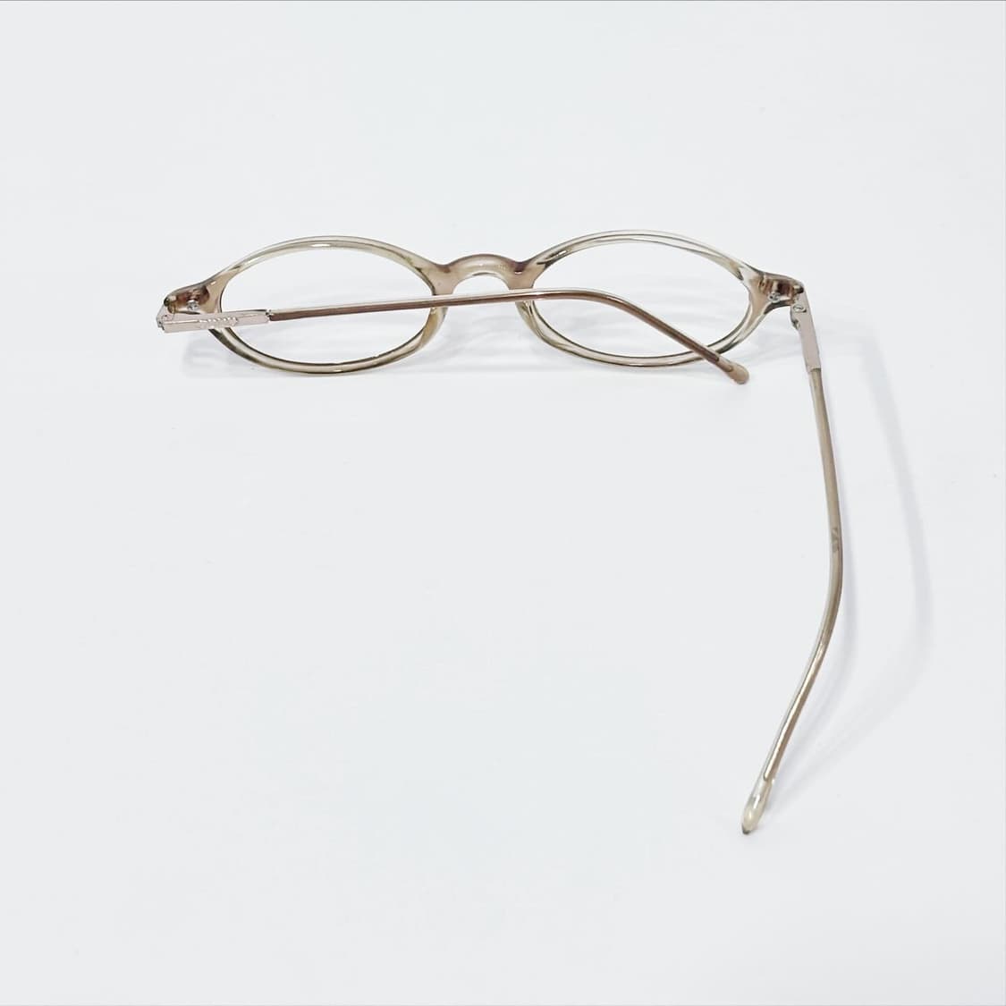베이지 오벌 뿔테 데드스탁 빈티지안경 상품이미지3