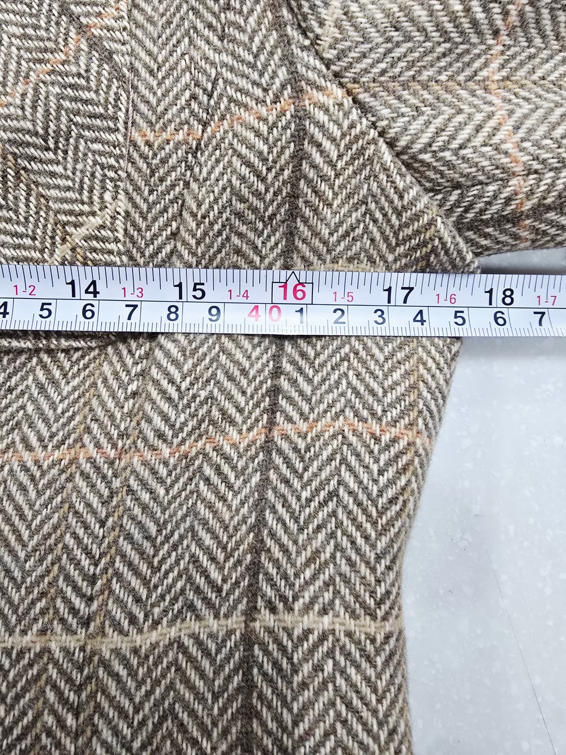 폴앤조 헤링본 체크 자켓 상품이미지7