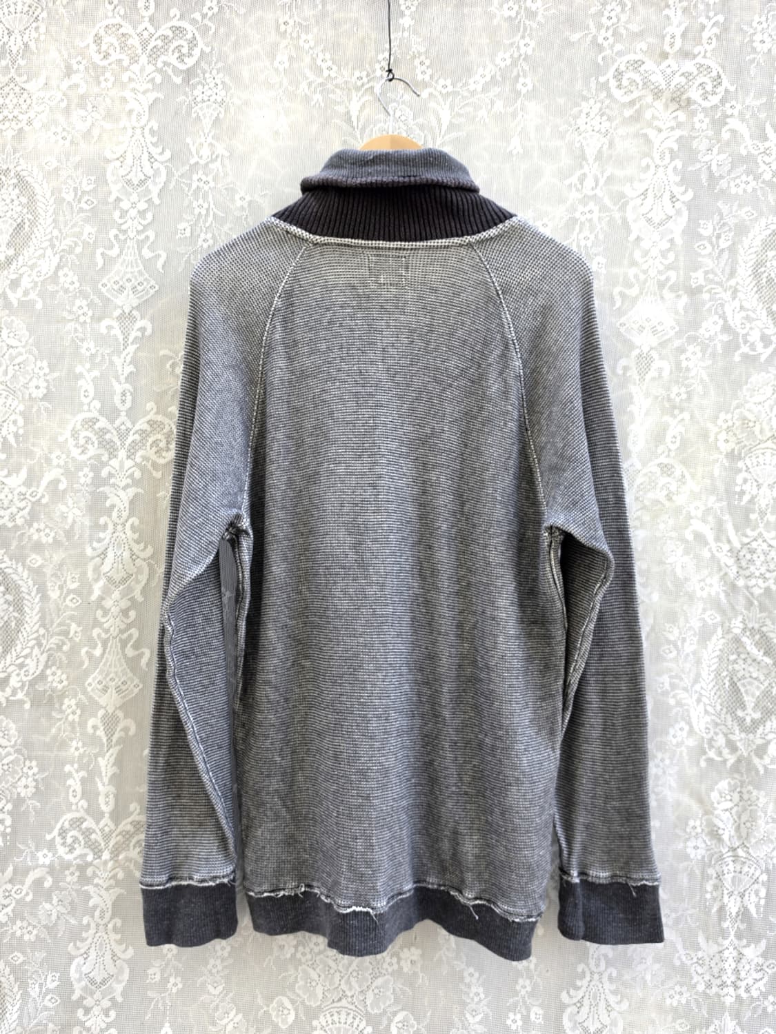 Diesel 디젤 숄카라 와플 니트 집업 상품이미지7