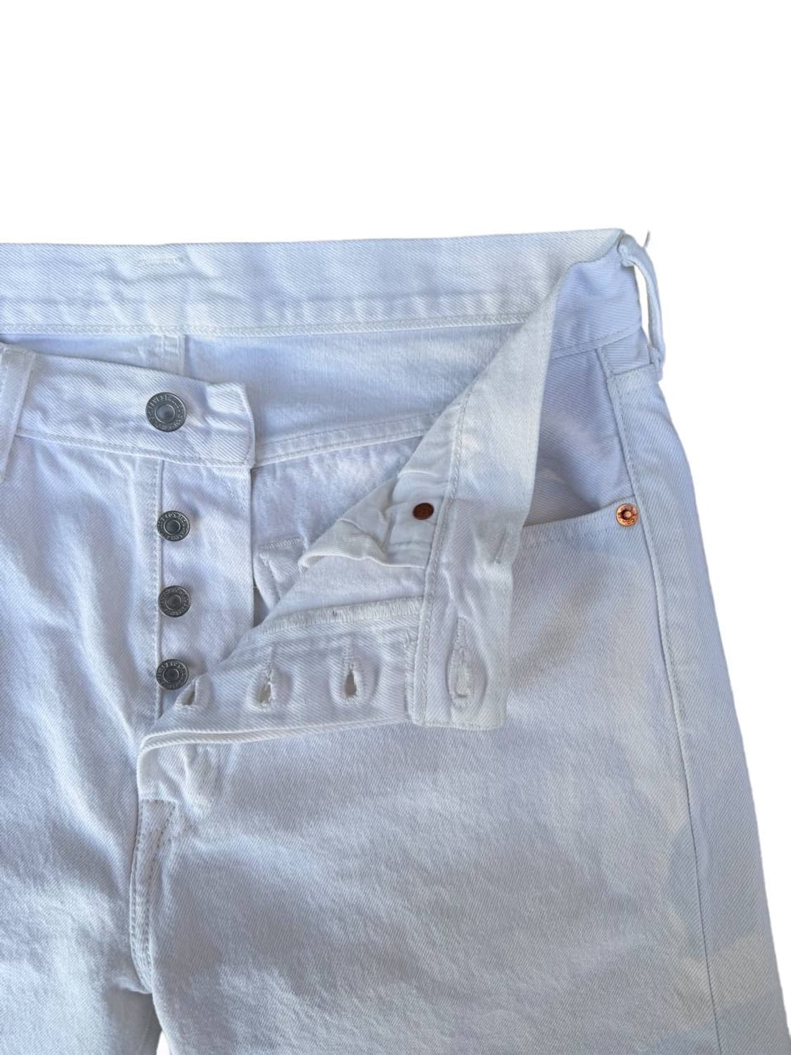 Levis 501 white jeans (32) 상품이미지3