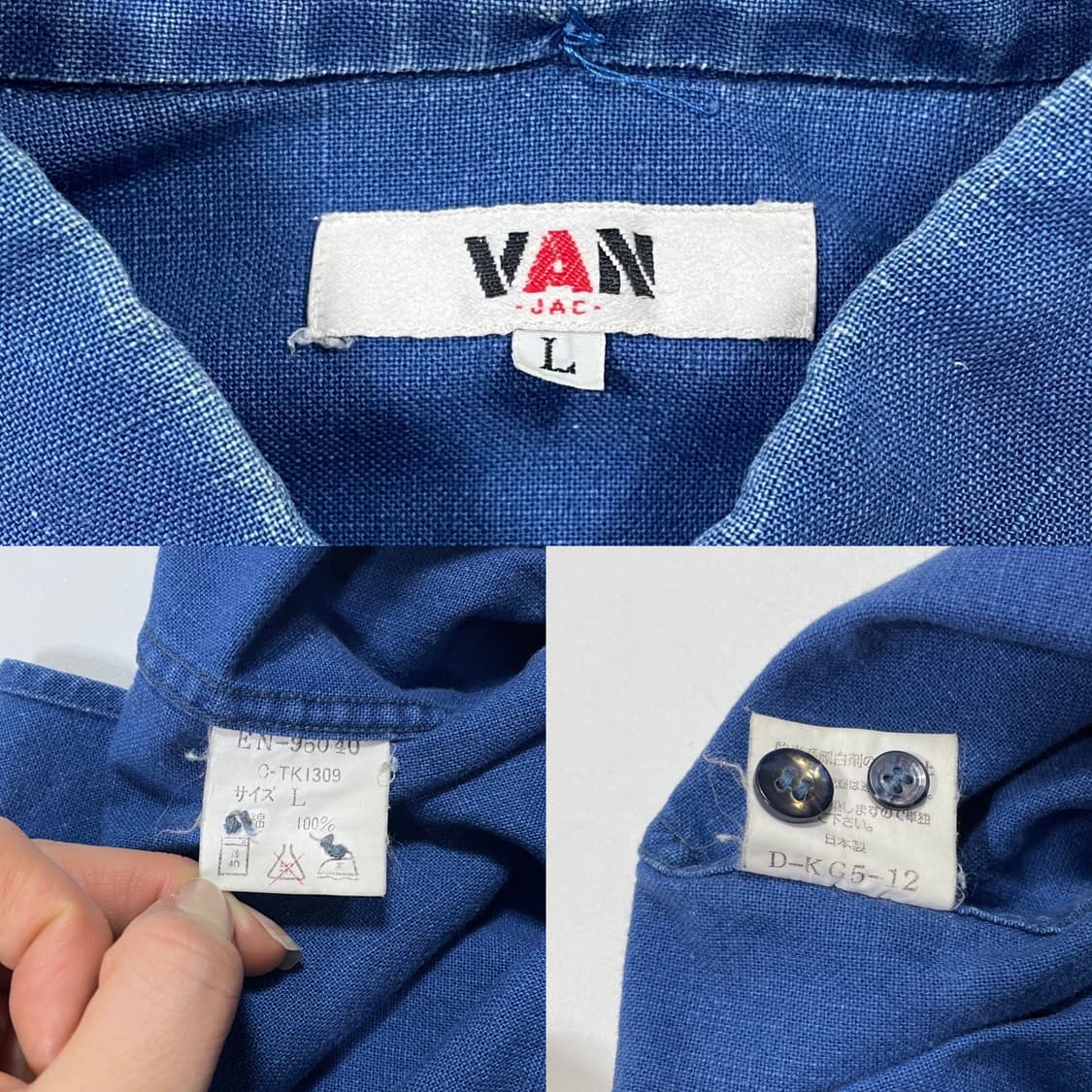 van jac 코발트 블루 풀오버 셔츠  상품이미지9