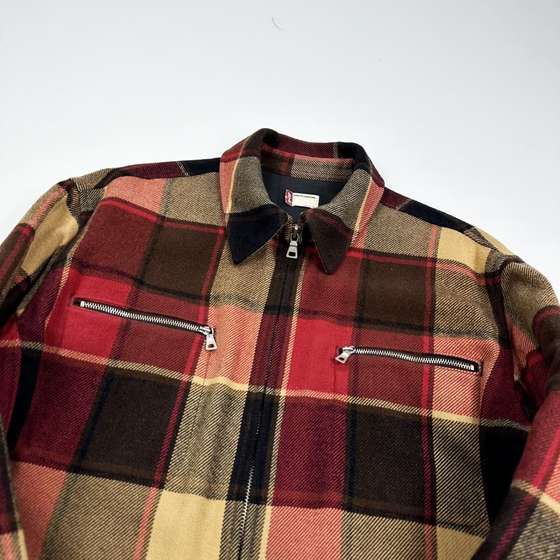 리바이스 오리지널 레드 탭 울 체크자켓 (XL) 상품이미지3