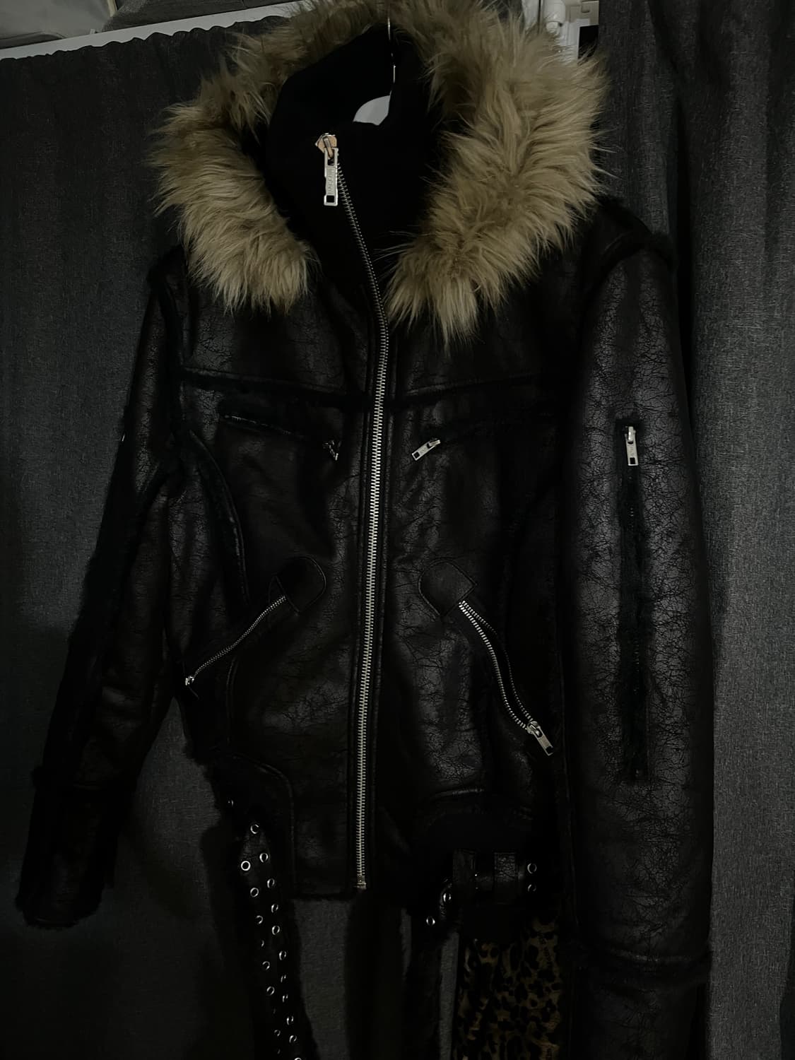 Racer worldwide sheepskin jacket M 상품이미지2