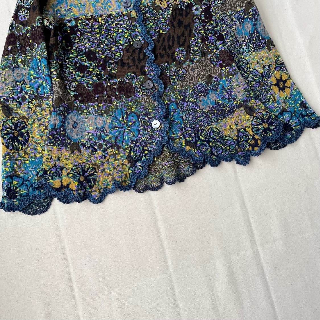 겐조 플라워 자카드 울 가디건 상품이미지3