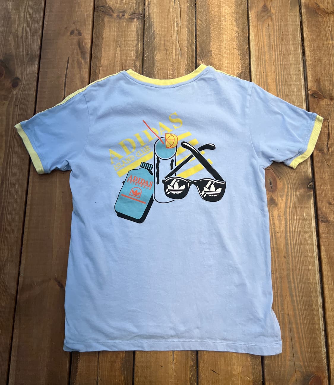 아디다스 스카이블루 옐로우 반팔 상품이미지7