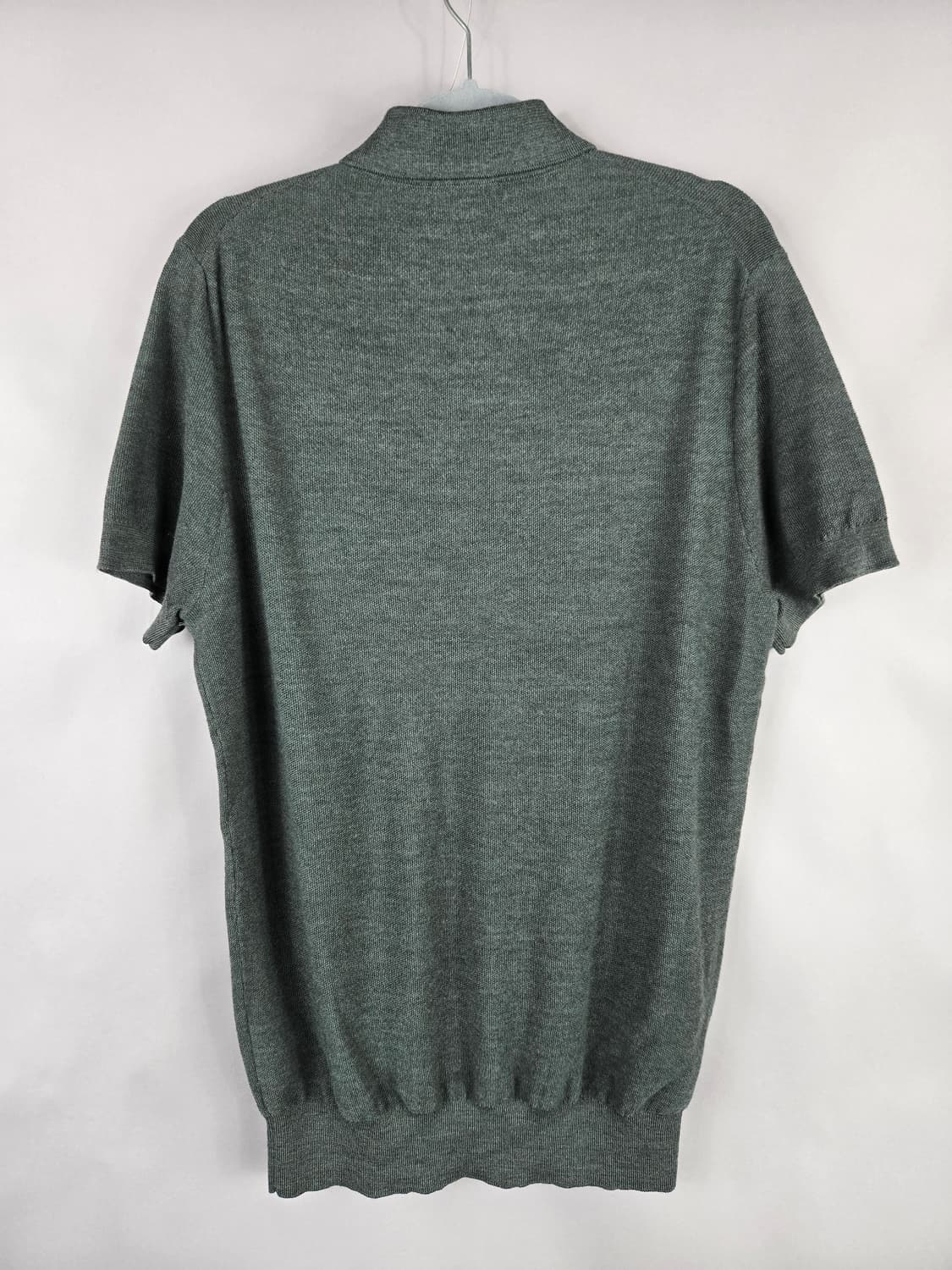 [무료배송]수트서플라이 M 남성 메리노 울100 카라 반팔 니트 상품이미지5