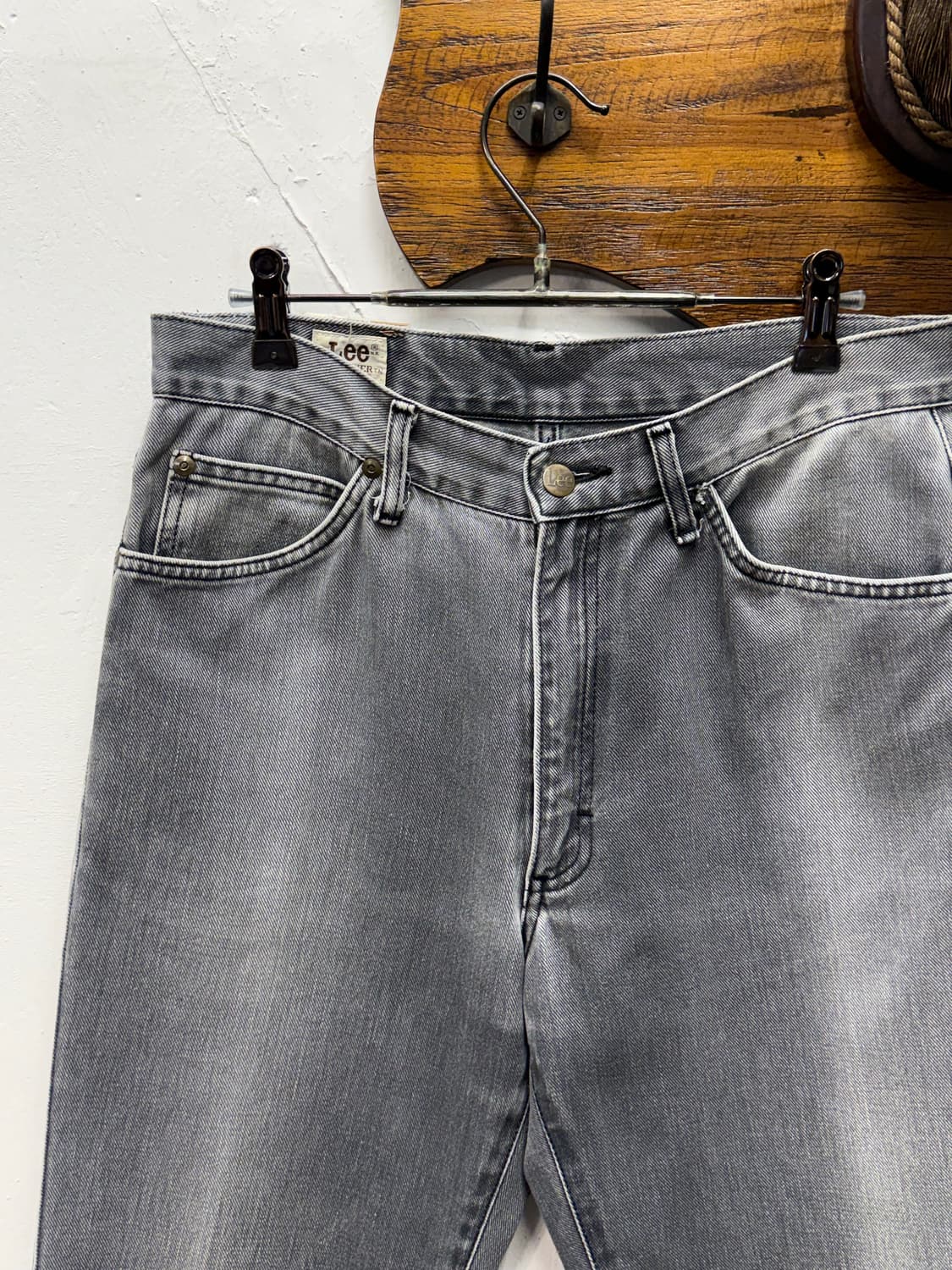 Japan Lee Straight Grey Denim Pants 상품이미지6