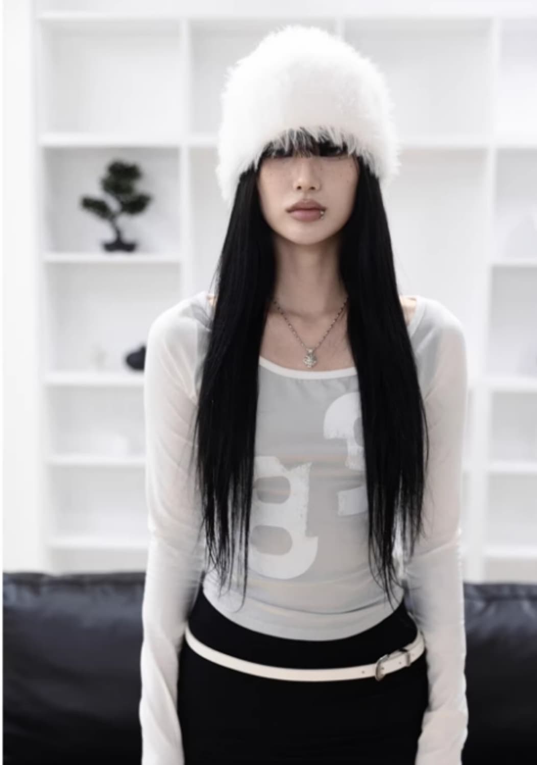 Back slit number T / WHITE 상품이미지3