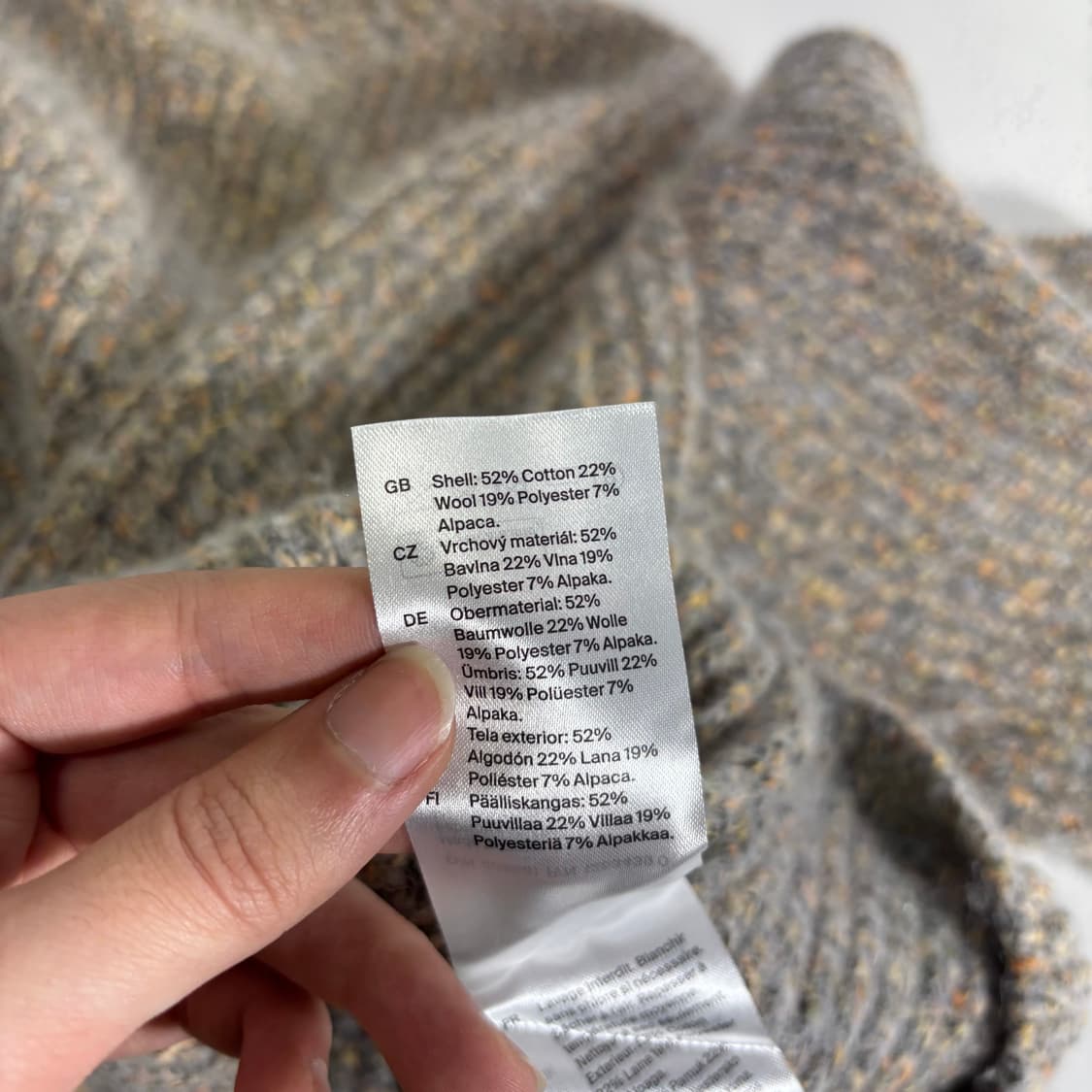 우먼M 코스 COS 루즈오버핏 크루넥 알파카혼방 니트 상품이미지4