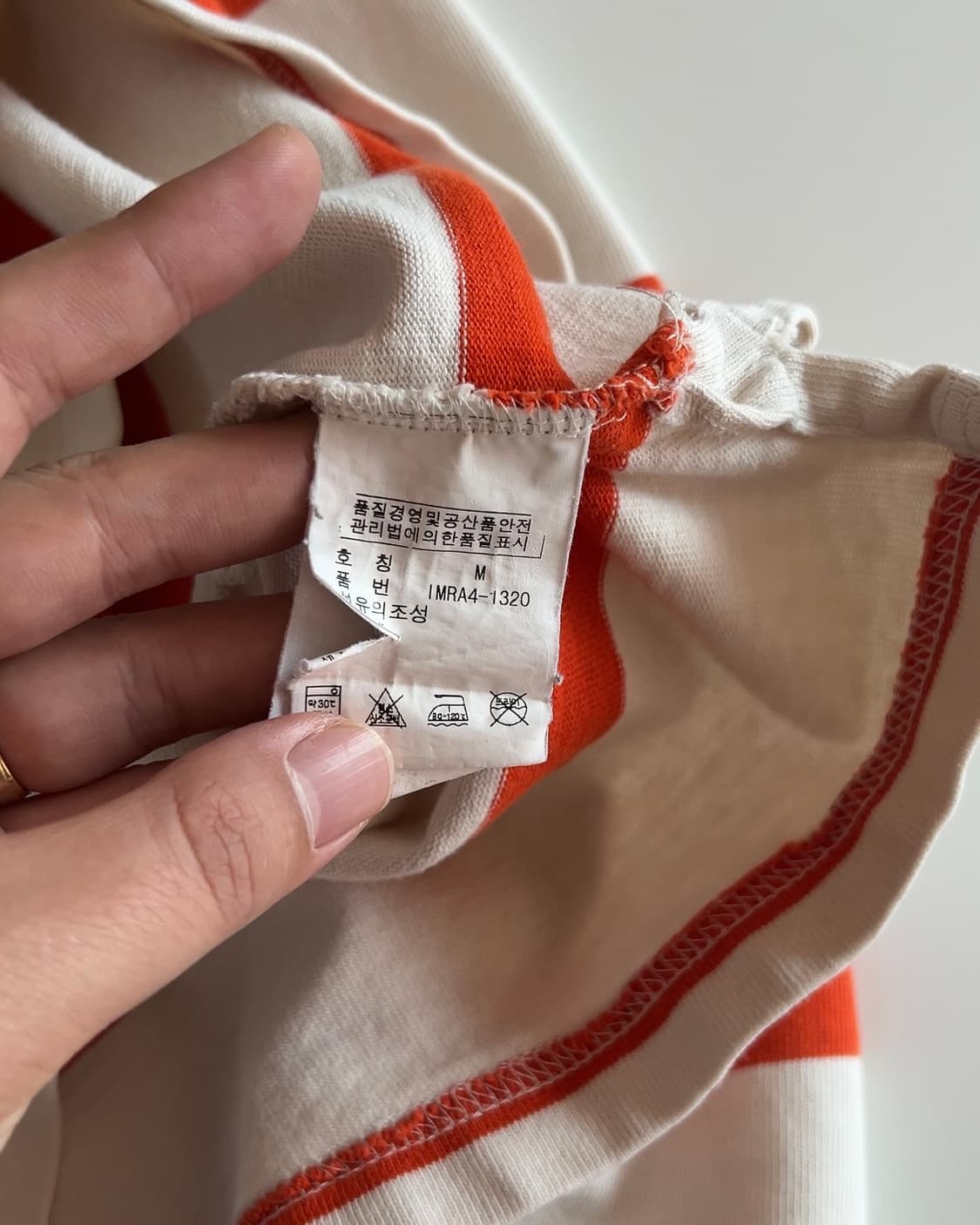 폴로 진스 오렌지 단가라 럭비티 M 상품이미지4