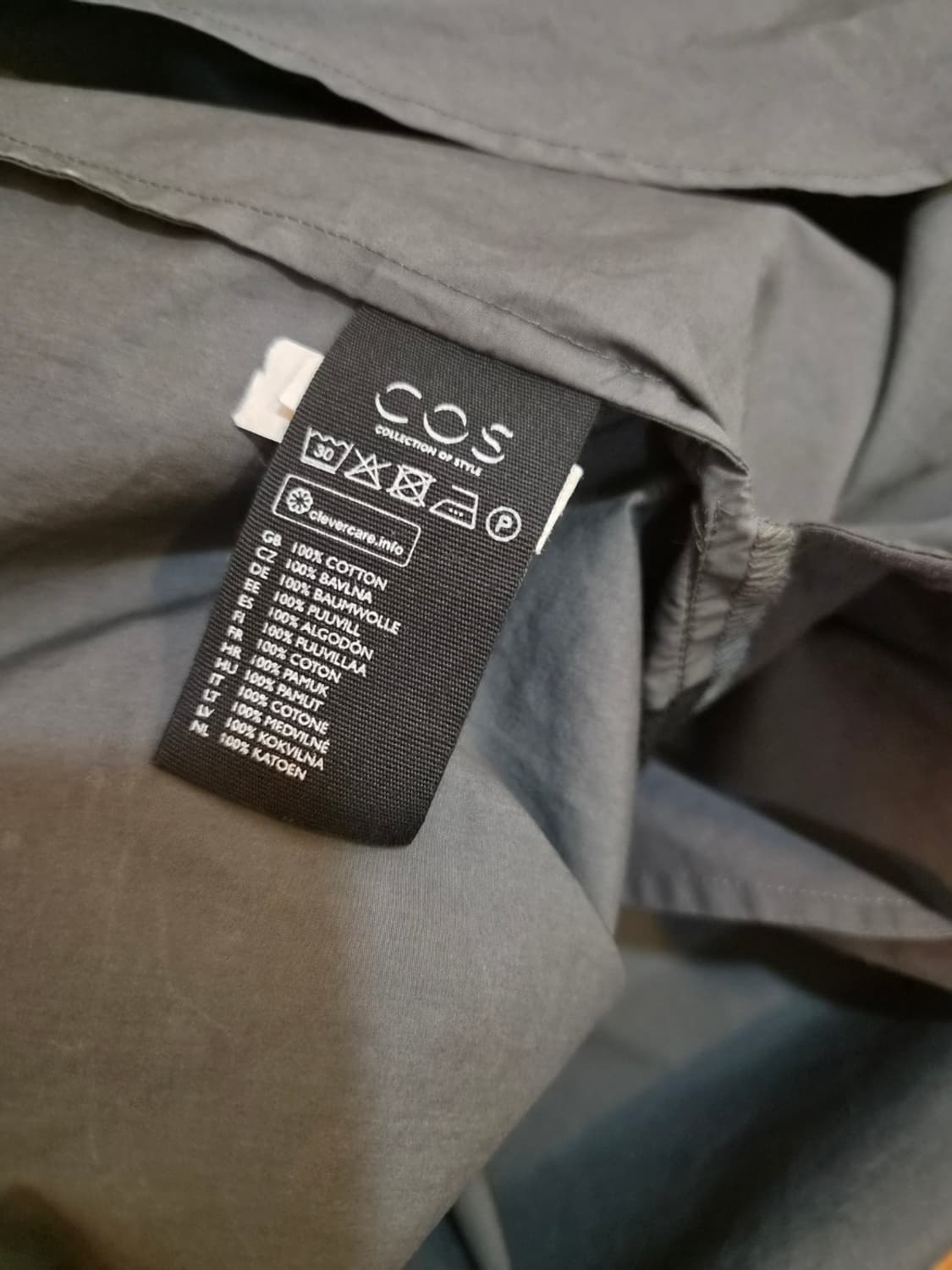 코스 COS 여성 루즈핏 반팔 A라인미니원피스 34사이즈 상품이미지7