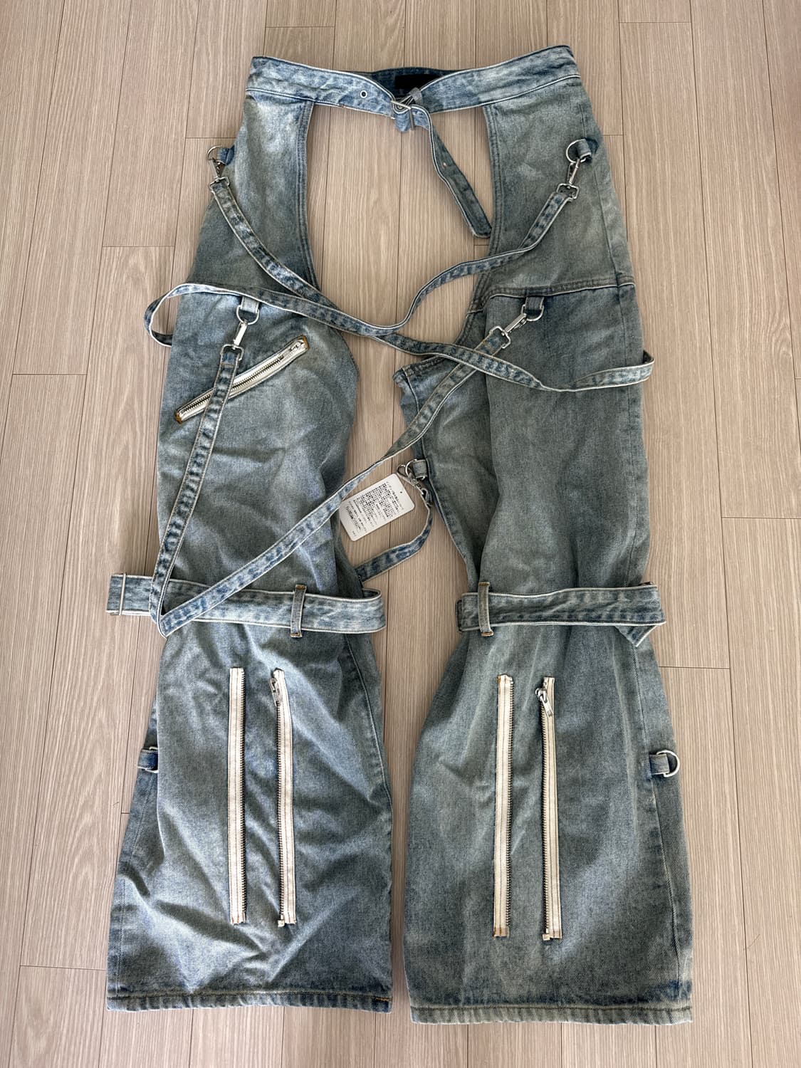 🇯🇵 준나카야마 25ss 본디지 챕스 데님 팬츠 상품이미지4
