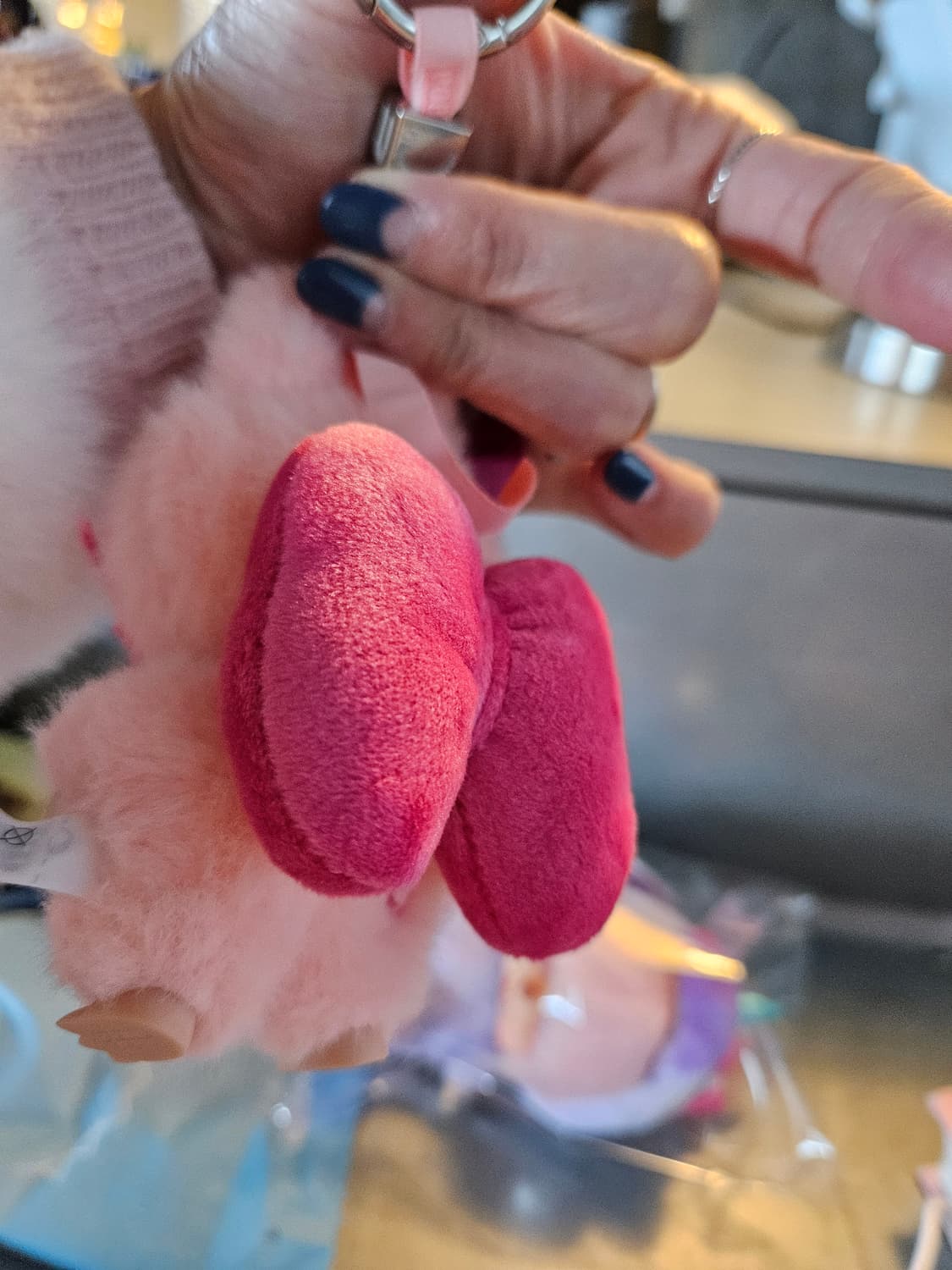 팝마트 라부부 미니 인형 키링 핑크 토끼 상품이미지2