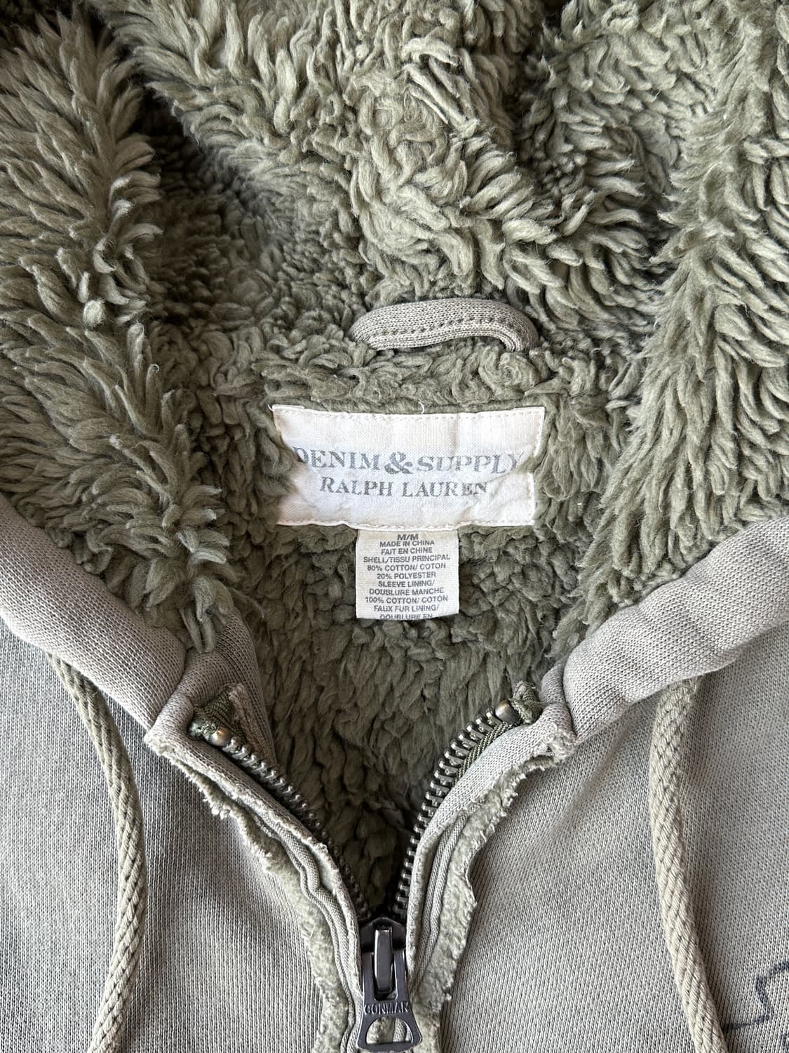 데님앤서플라이 랄프로렌 후드집업 M 상품이미지4