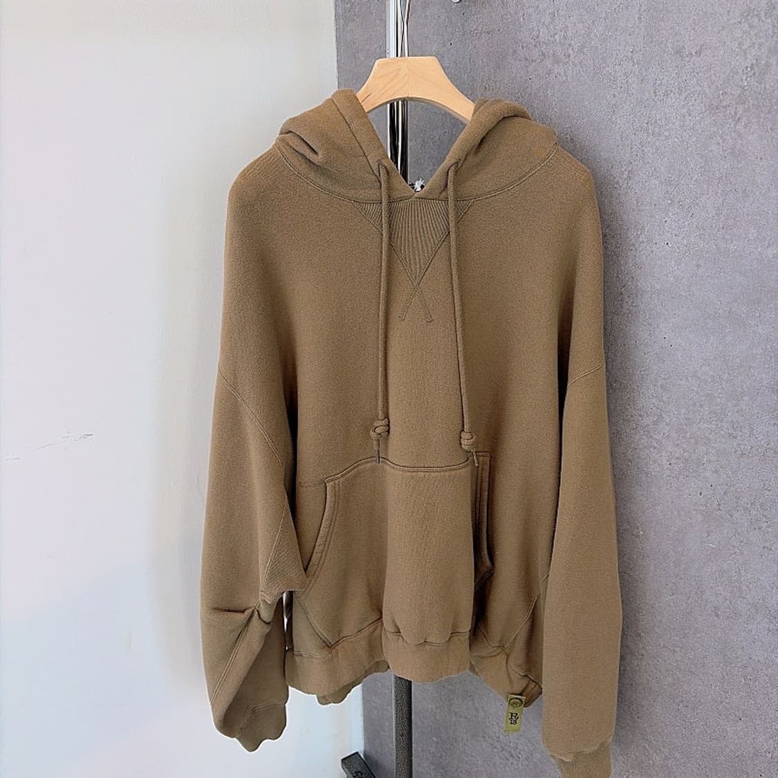 (정품/새상품) R13 알써틴 남성 올리브 오버사이즈 거셋 후드 상품이미지1