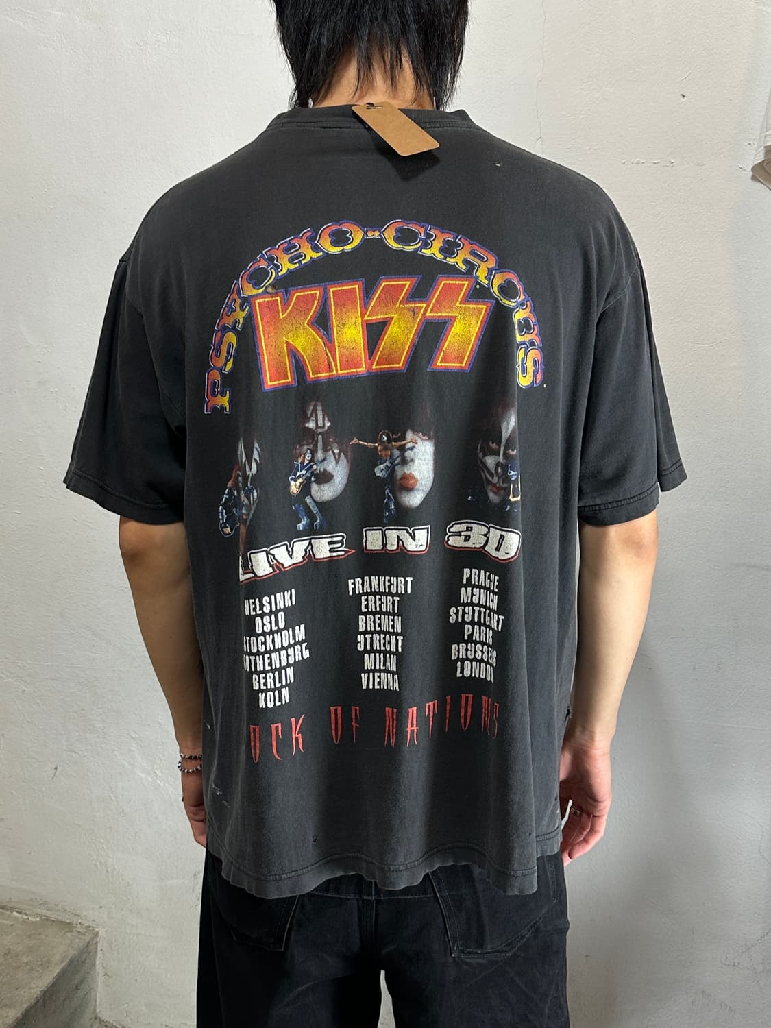 90’s KISS 티셔츠 빈티지 밴드티 밴드티셔츠 하드페이딩 상품이미지5