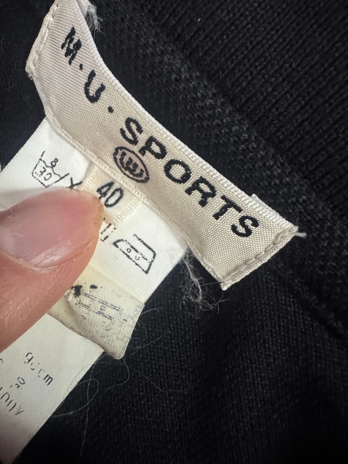 여성 MU SPORTS 엠유 스포츠 골프 반팔 카라 티셔츠 블랙 상품이미지4