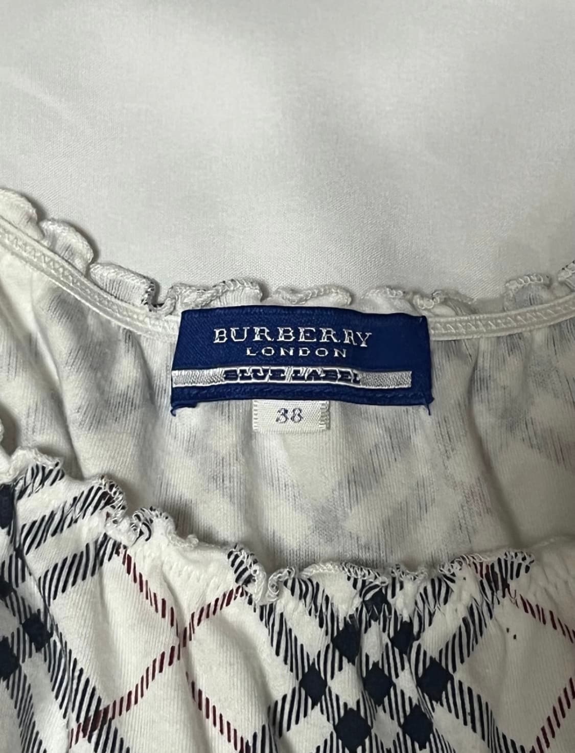 버버리 burberry 블루라벨 노바체크 리본 블라우스 상품이미지2