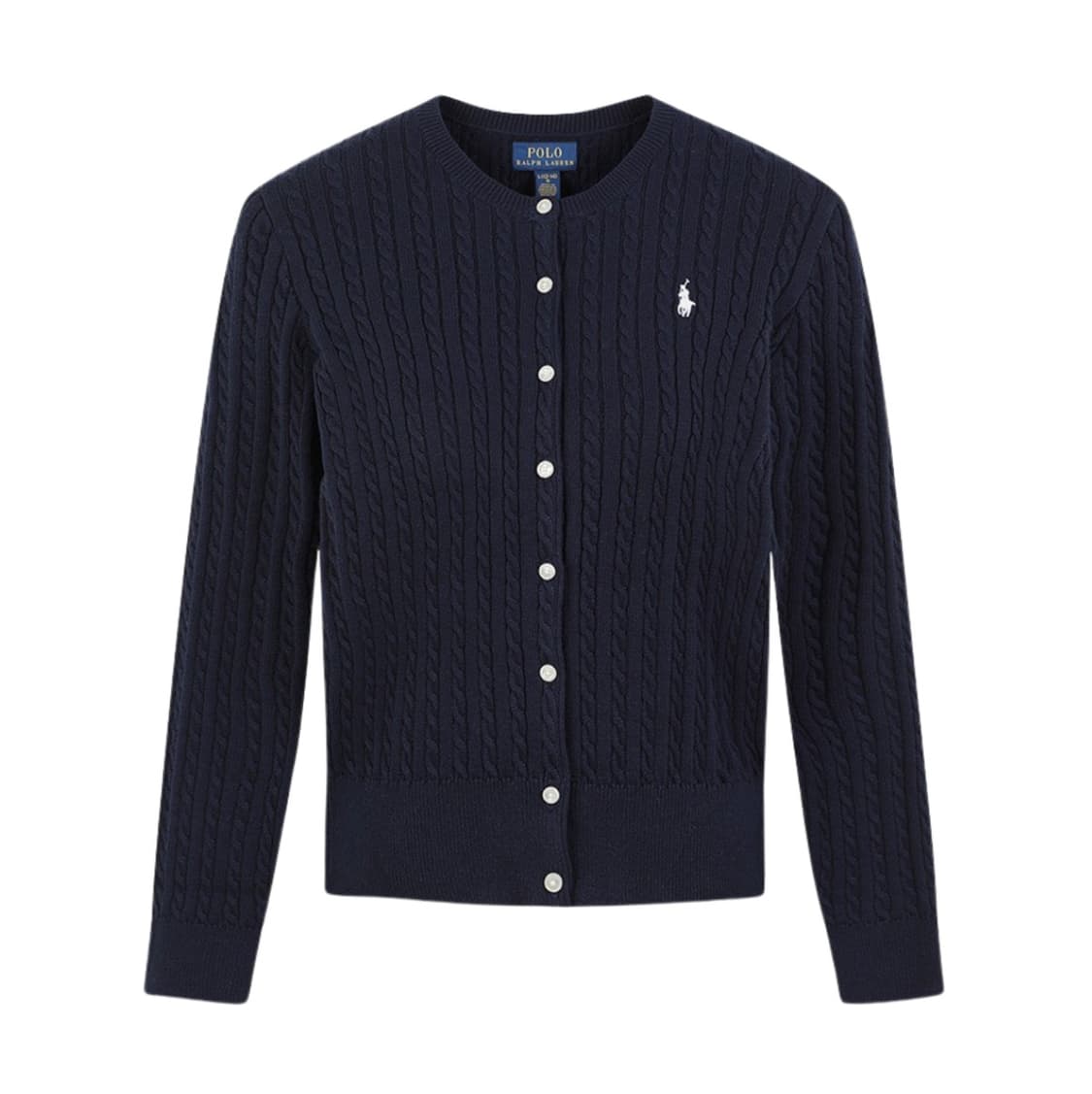 폴로 가디건 네이비 니트 상품이미지1