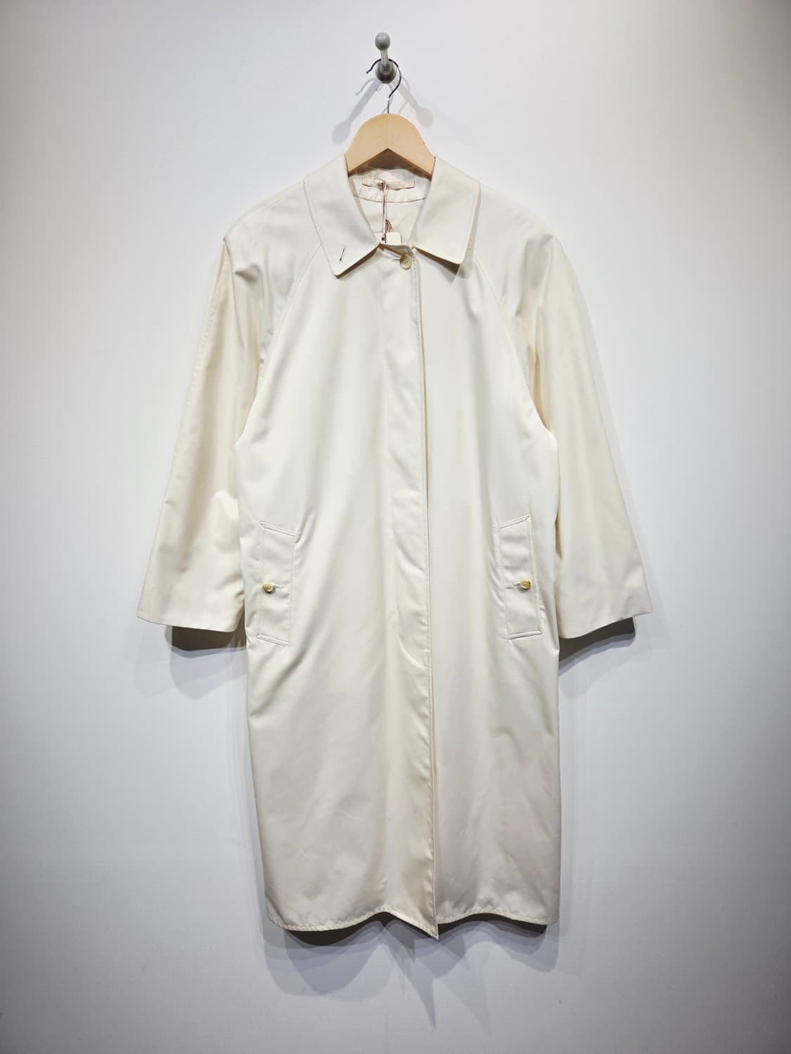 Burberrys 버버리 빈티지 싱글 맥코트 크림 상품이미지2