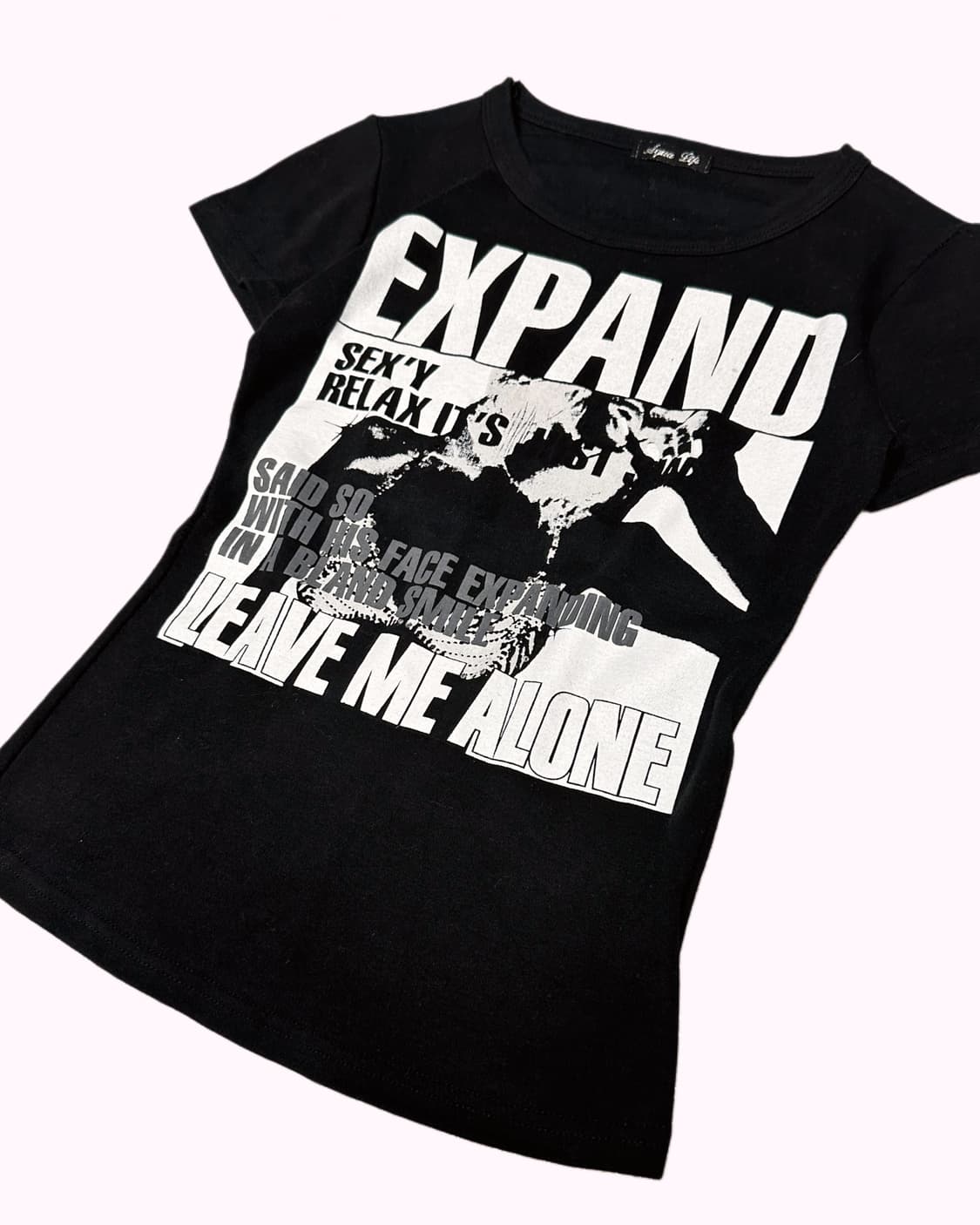 grunge girl slim crop t-shirt 상품이미지4