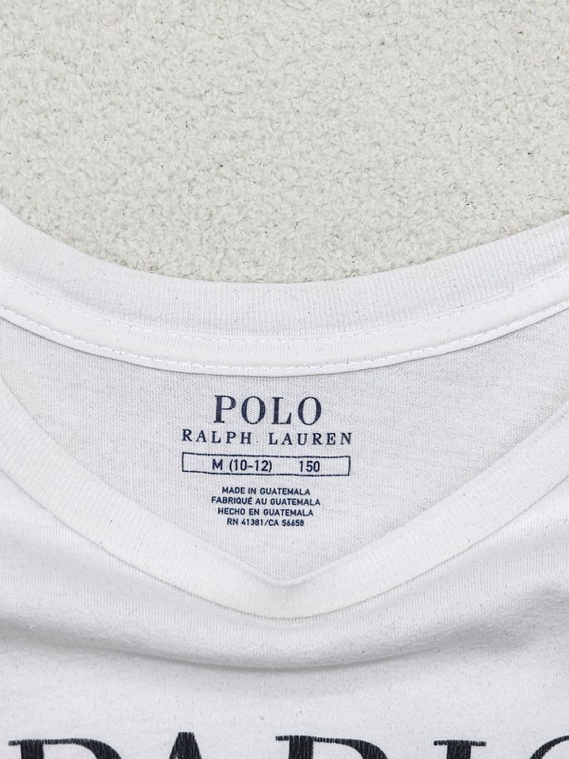 RALPH LAUREN 보이즈 베어+파리 반팔M (10-12) 상품이미지3
