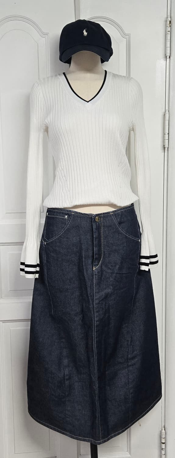 새상품)dkny 니트/리바이스 엔진 롱스커트 상품이미지1