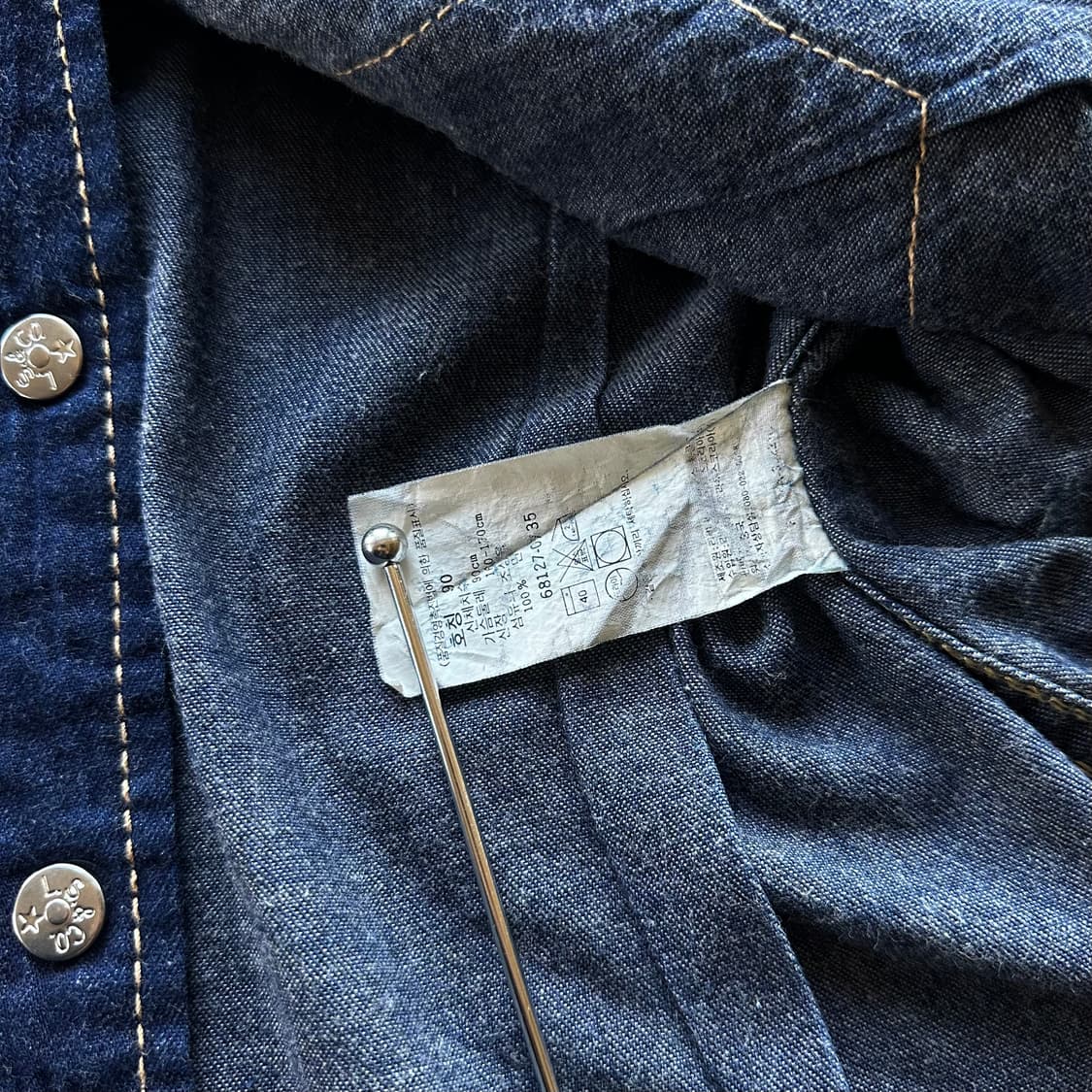 [S]리바이스 Levi's 타입원 웨스턴 데님 셔츠 상품이미지10