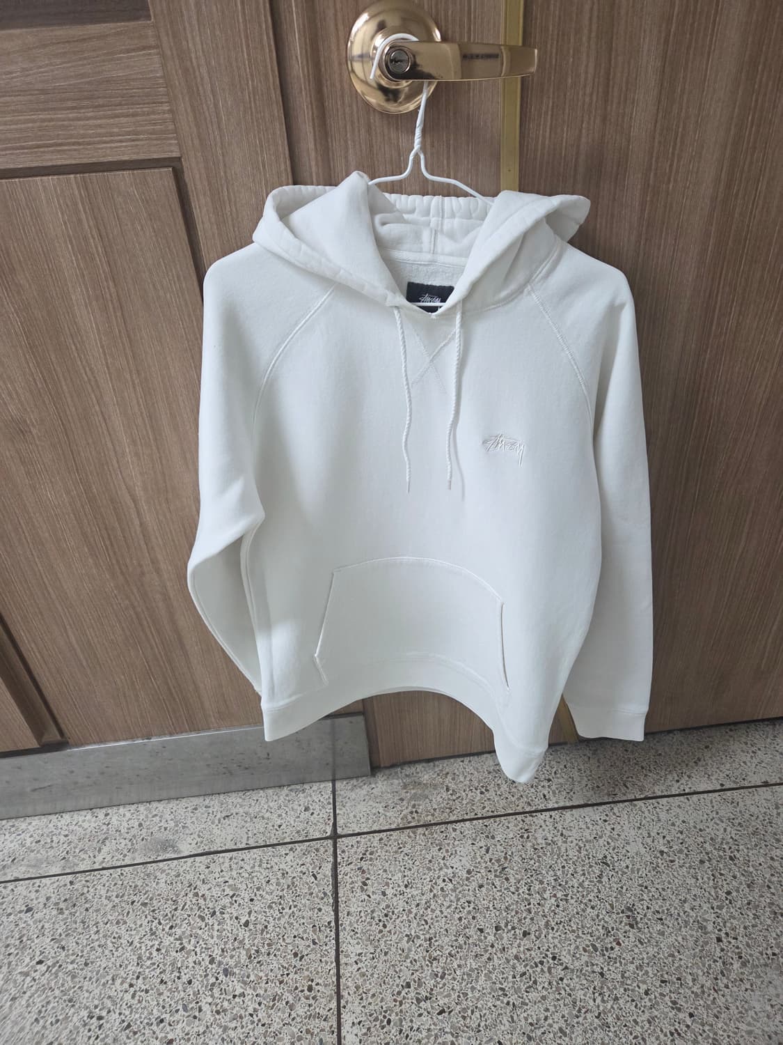 스투시 자수 로고 후드 s 상품이미지1