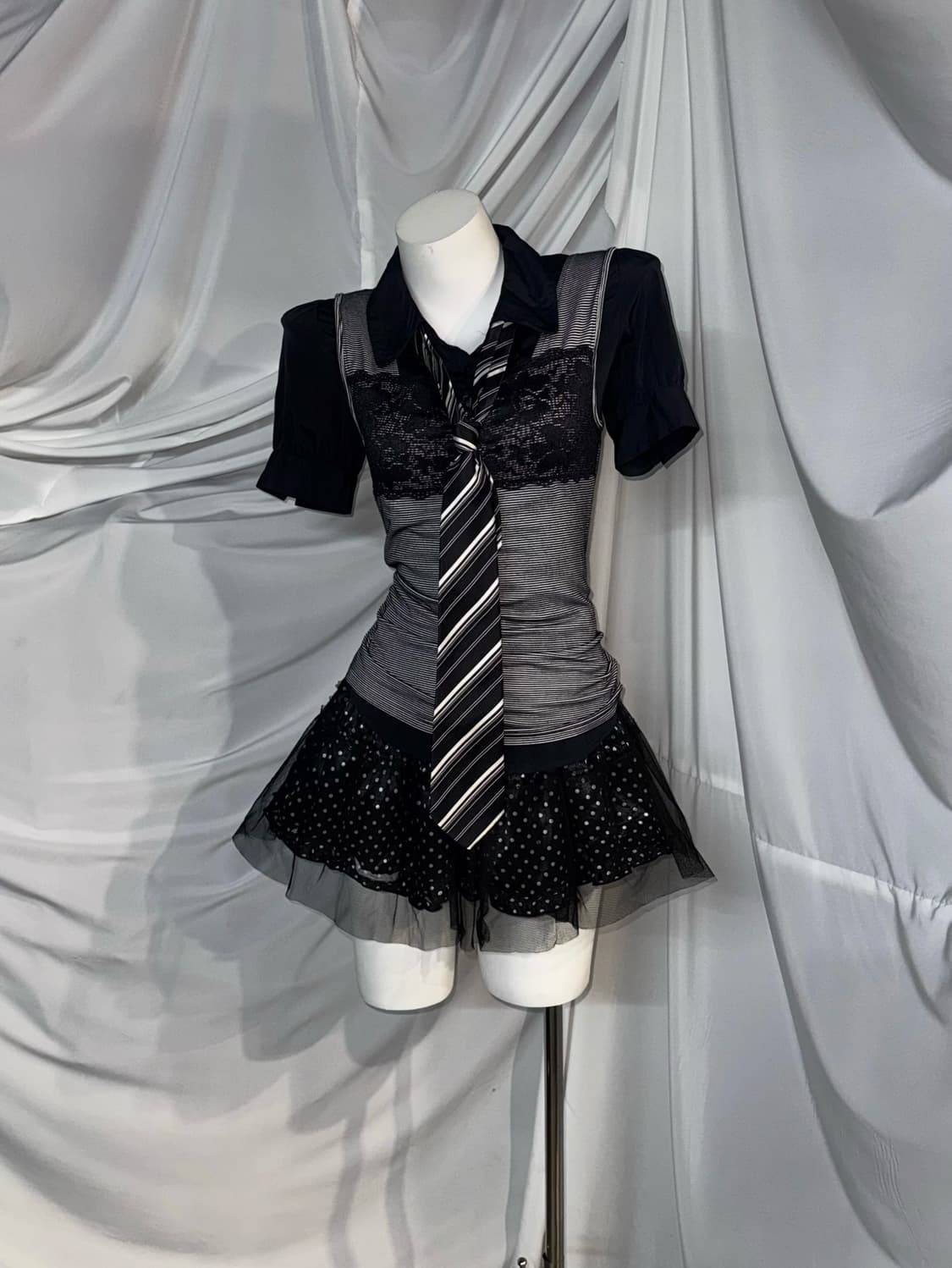 무채색 데일리 미와코깔 무채색 니혼진 코디세트  상품이미지6