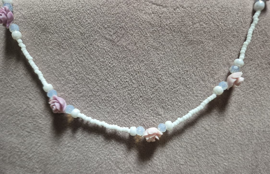 핸드메이드 송석장미 비즈목걸이 상품이미지9