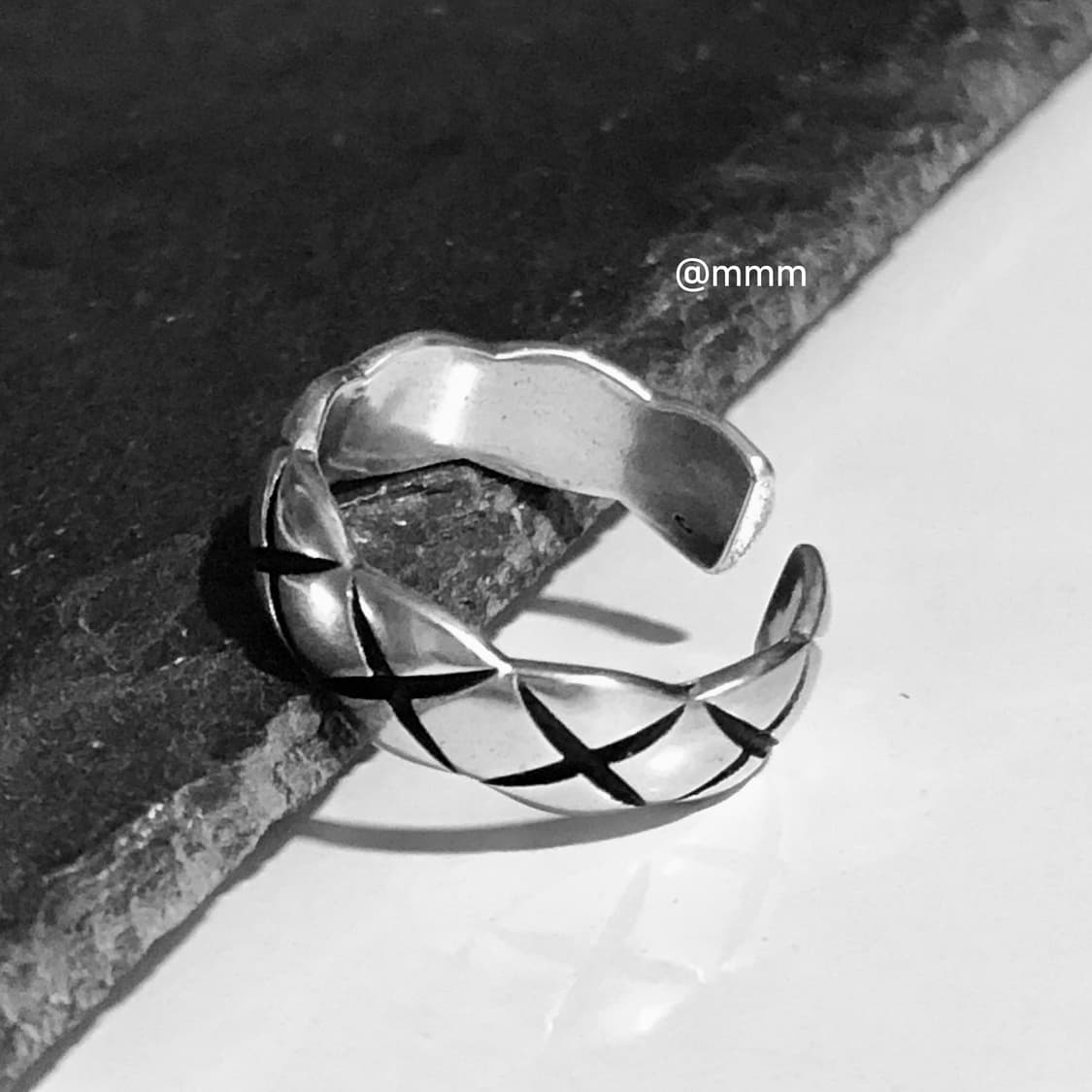 크러쉬 엠보2 반지 오픈링 상품이미지4