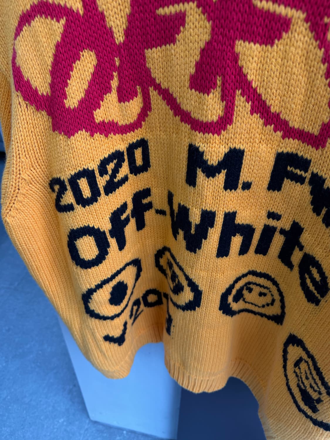 L/ 오프화이트 버질아블로 자수 니트 스웨터 상품이미지7