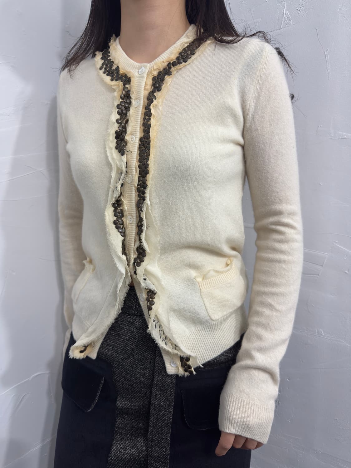 dkny stud wool cardigan 상품이미지3